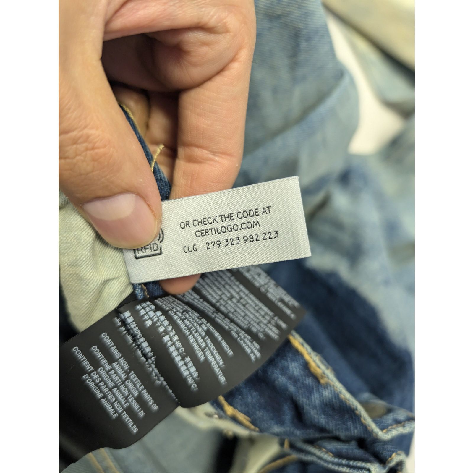 Palm Angels o1rshd1 Cloud Wash 5-Pocket Loose Denim Pants in Light Blue Size US 34 / EU 50 - 21 Thumbnail