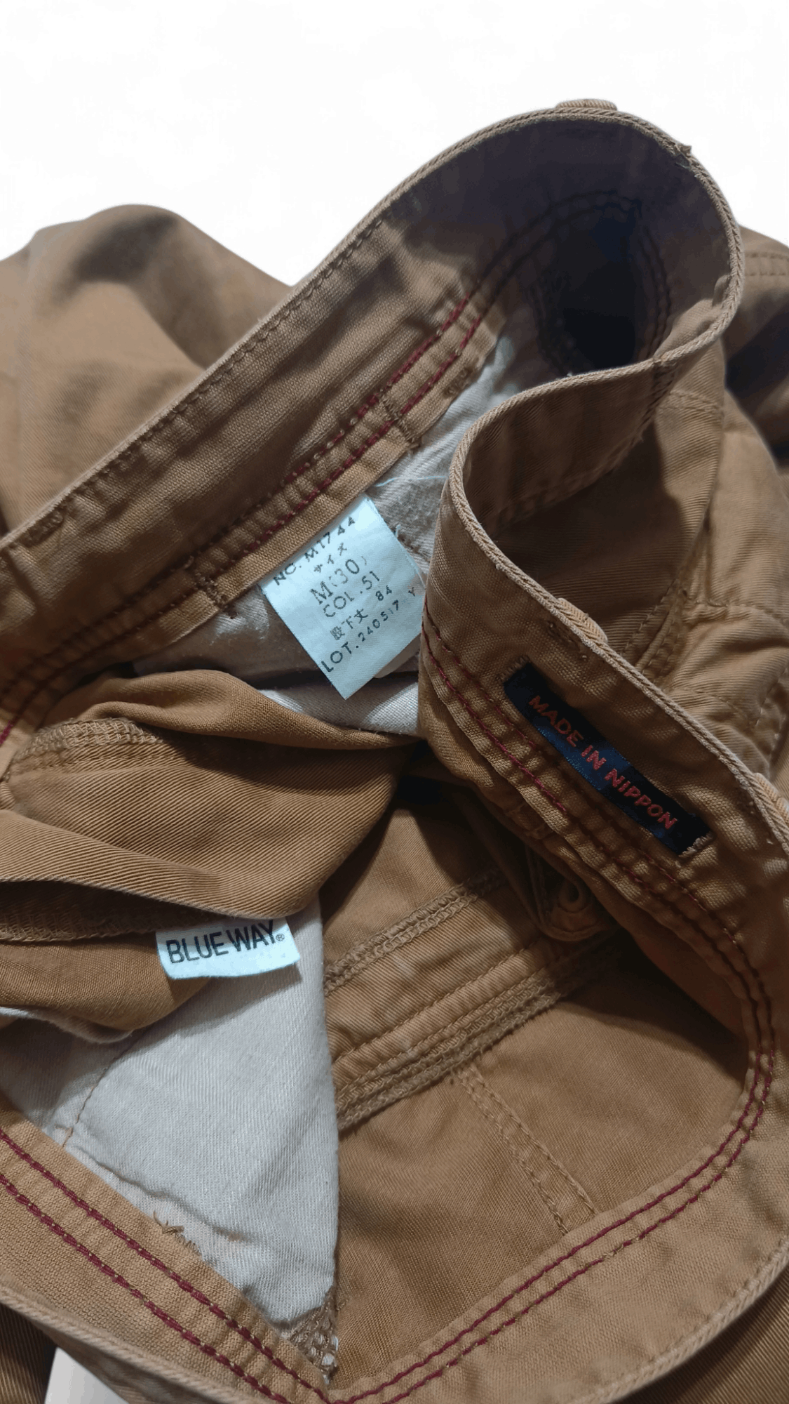 Japanese Brand Vintage Y2K BLUE WAY Japan Made Hickory Workwear Long Pants Size US 30 / EU 46 - 7 Thumbnail