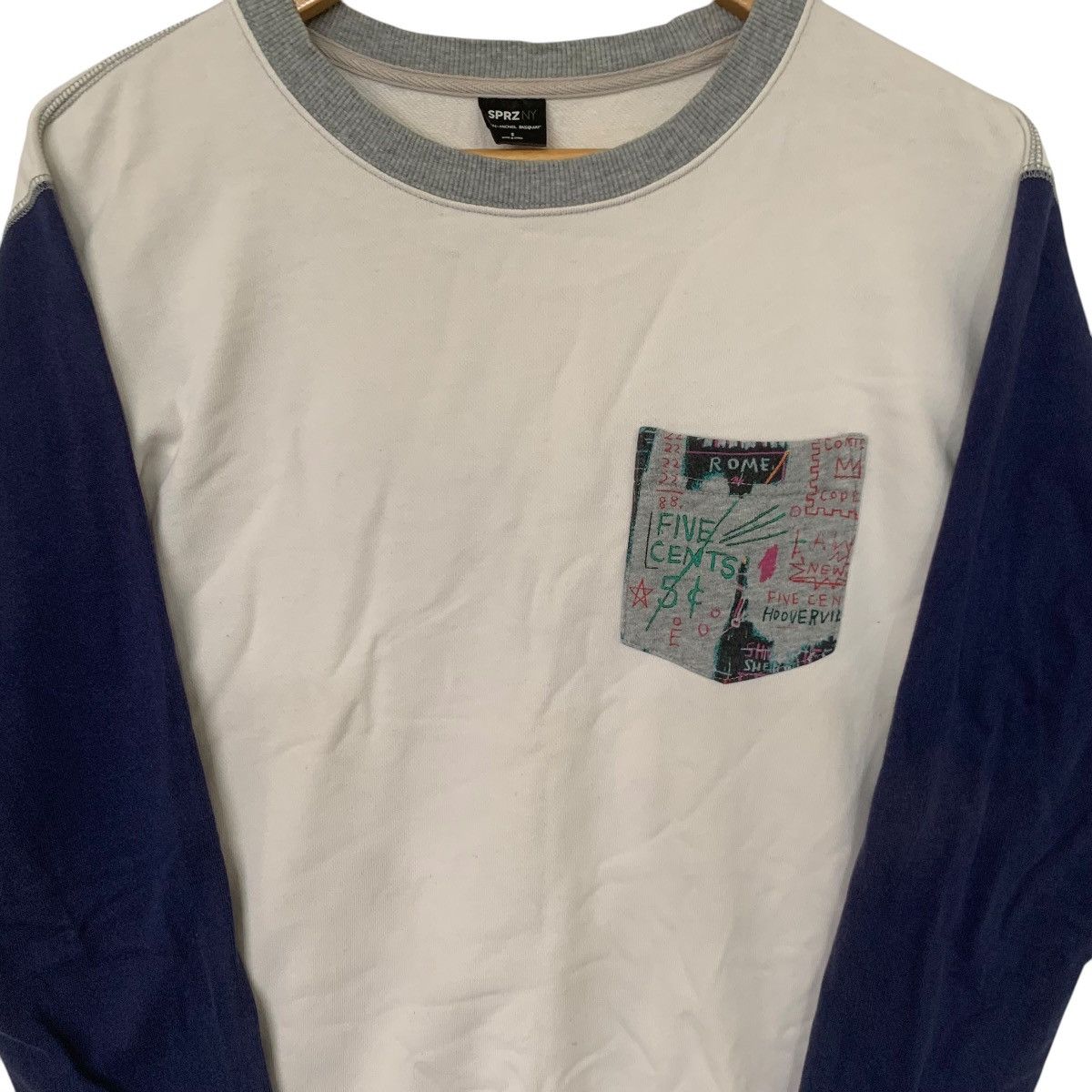 Jean-Michel Basquiat × Vintage Rare Jean Micheal Basquiat Design Uniqlo Sweatshirt Small Size US S / EU 44-46 / 1 - 4 Thumbnail