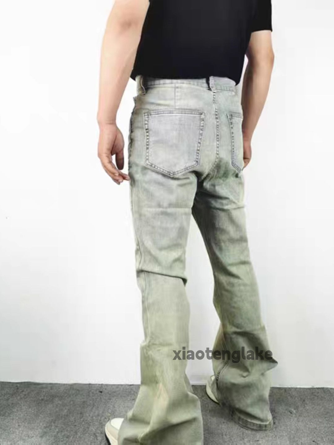 Jean zx utility punk yuppie grunge bootcut flared hiphop jeans Size US 30 / EU 46 - 6 Thumbnail