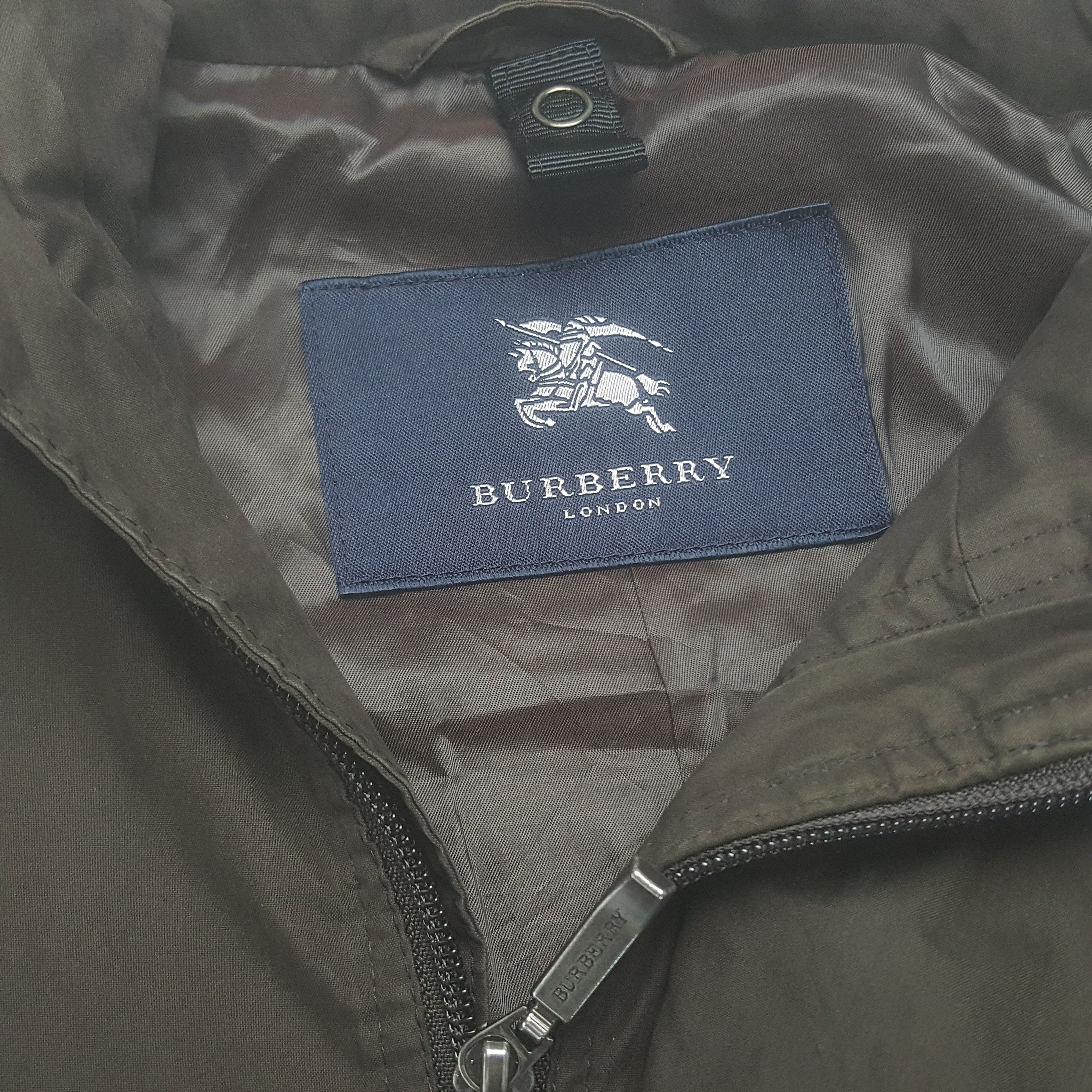Burberry × Vintage Vintage Burberry London Zipper Custom Art Logo Long Jacket Size US XL / EU 56 / 4 - 6 Thumbnail