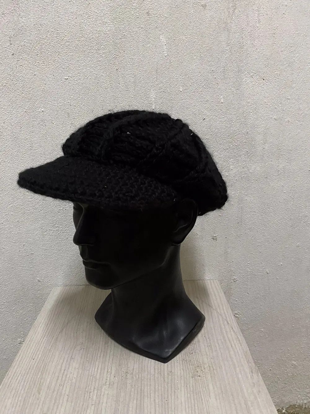 Japanese Brand × Kapital × Vintage Rare Crochet Visor Beanie Hat Size ONE SIZE - 2 Thumbnail