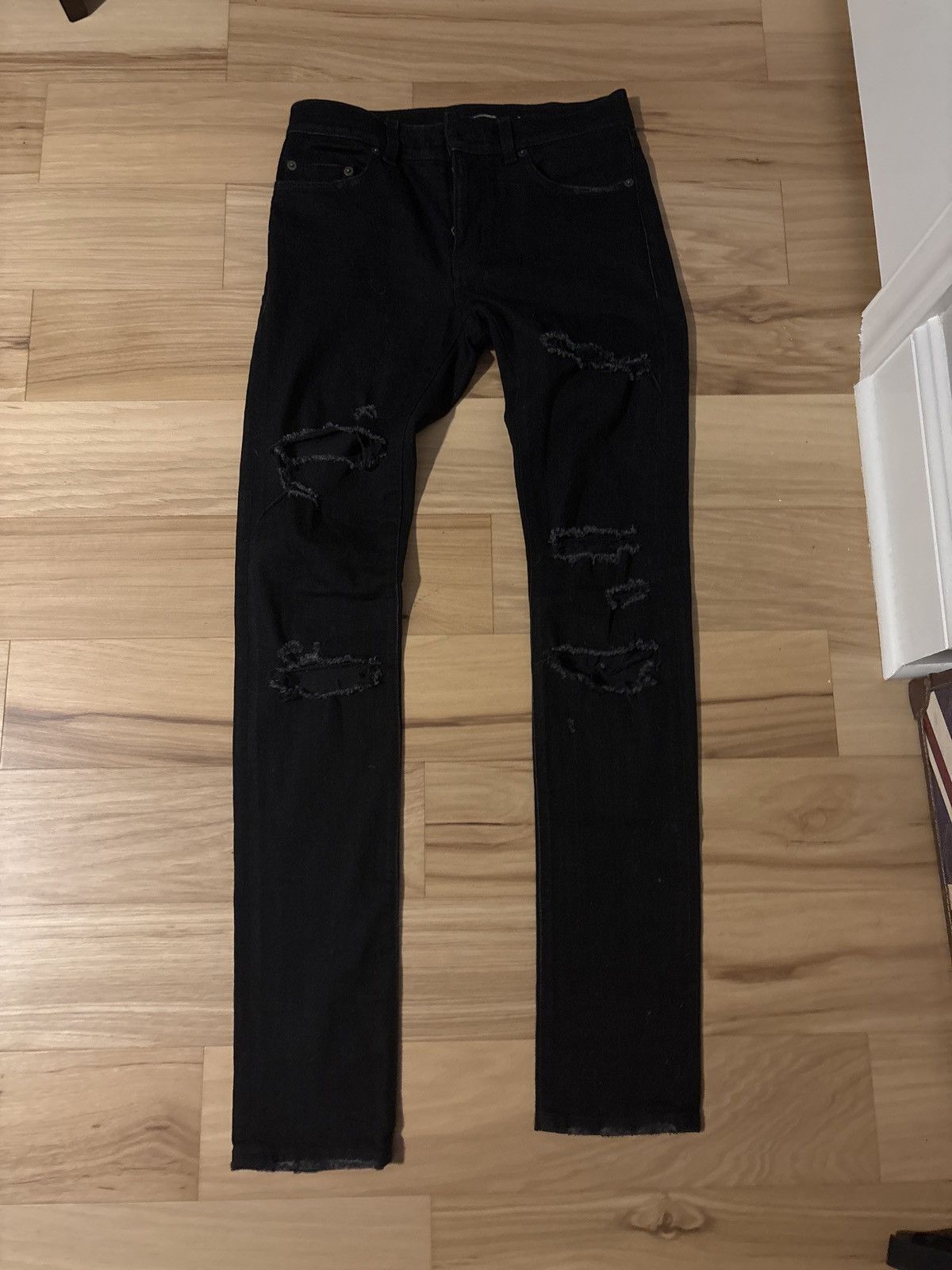 Saint Laurent D 02 Crash Denim | Grailed
