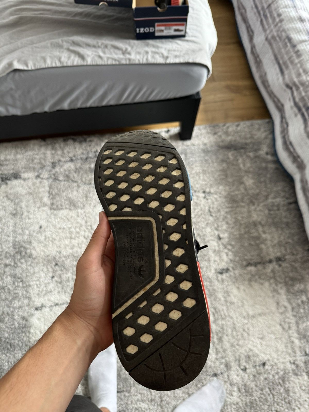 Adidas Adidas NMD R1 Black OG Sneakers Size US 10.5 / EU 43-44 - 8 Thumbnail