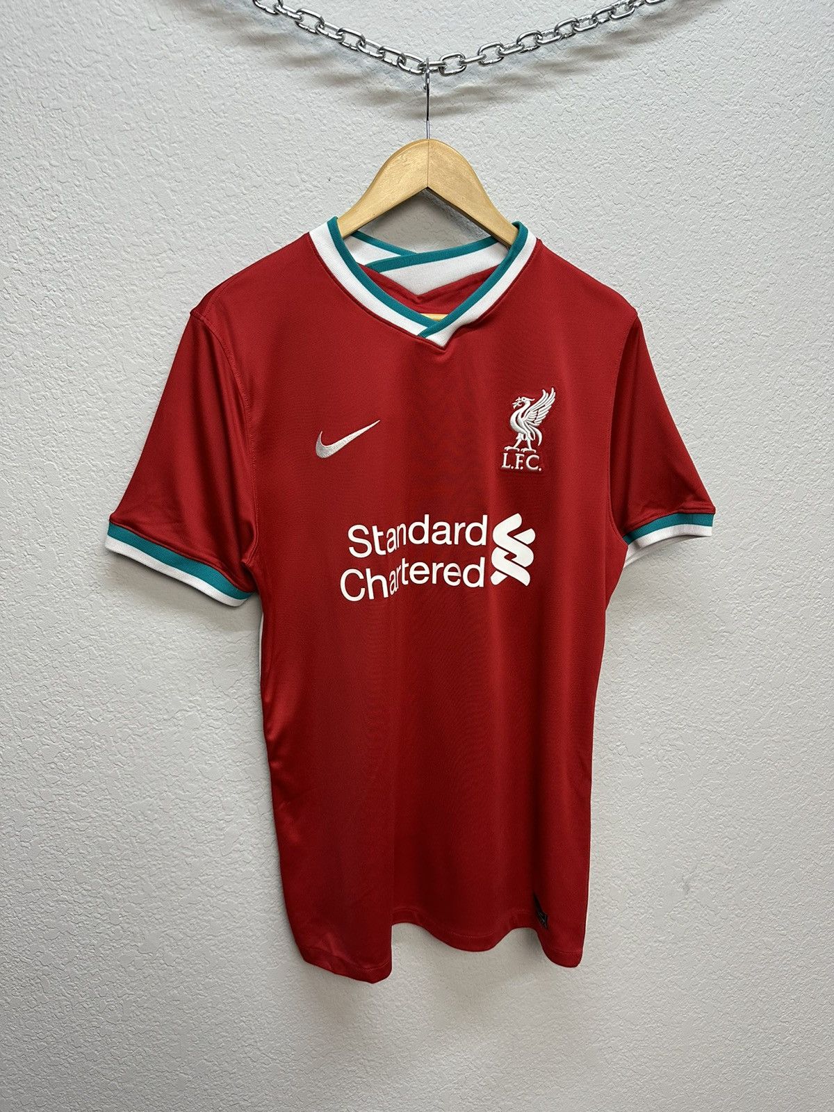 Vintage Nike Liverpool 2020 2021 Home Football Shirt Soccer Jersey Size US L / EU 52-54 / 3 - 3 Thumbnail