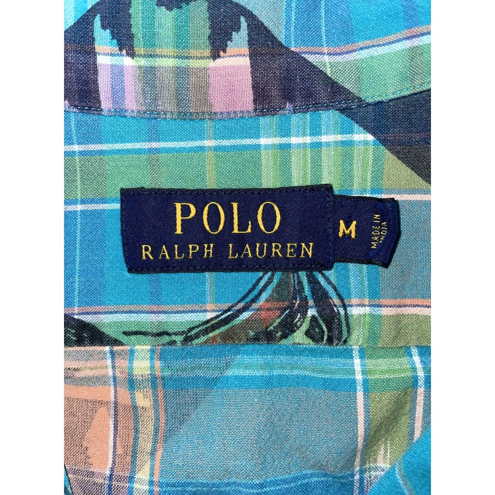 Polo Ralph Lauren Polo Ralph Lauren Hawaiian Style Button-Down Shirt Mens Size M Blue Shirt Button-Up Short Sleeve Mens Size US M / EU 48-50 / 2 - 4 Thumbnail