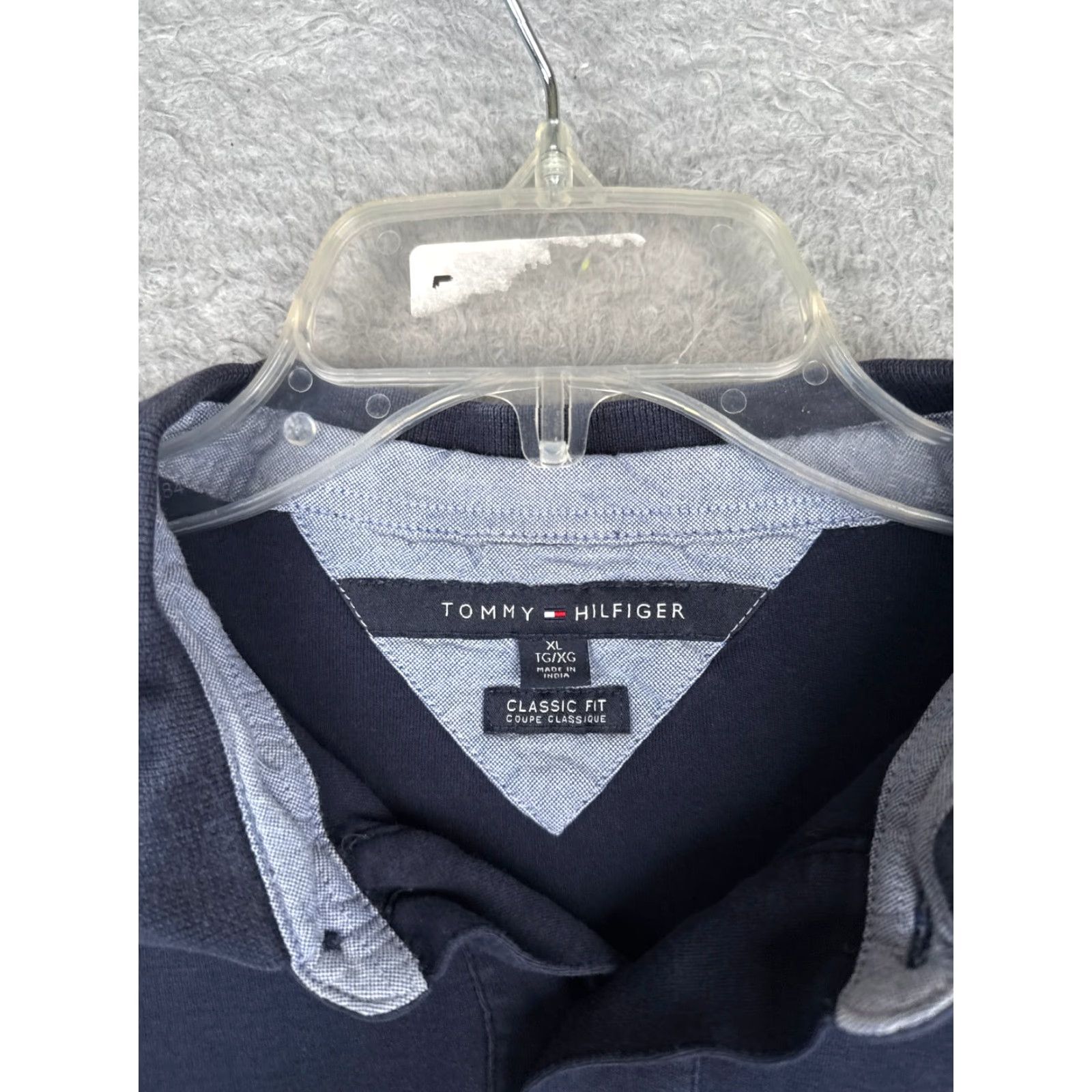 Tommy Hilfiger Tommy Hilfiger Polo Shirt Men XL Blue Classic Fit Pocket Cotton Golf Mens Size US XL / EU 56 / 4 - 7 Thumbnail