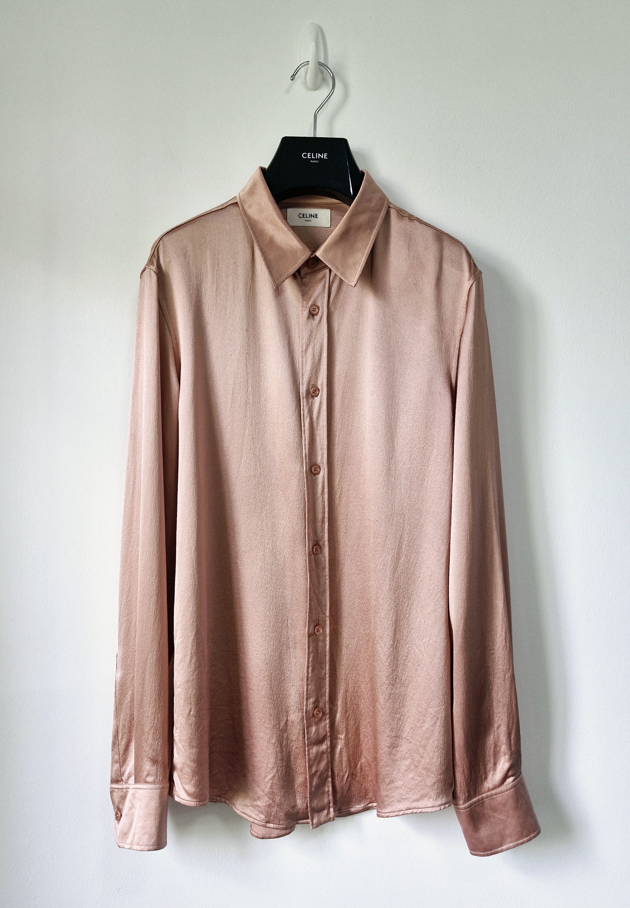 Celine SS23 Satin Silk Shirt Size US S / EU 44-46 / 1 - 1 Thumbnail