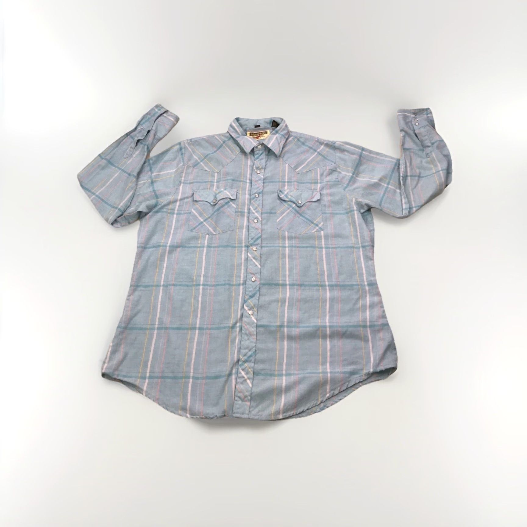 Vintage VINTAGE Youngbloods Pearl Snap Shirt Large Rockabilly Cowboy Western Mens Shirt Size US L / EU 52-54 / 3 - 2 Thumbnail