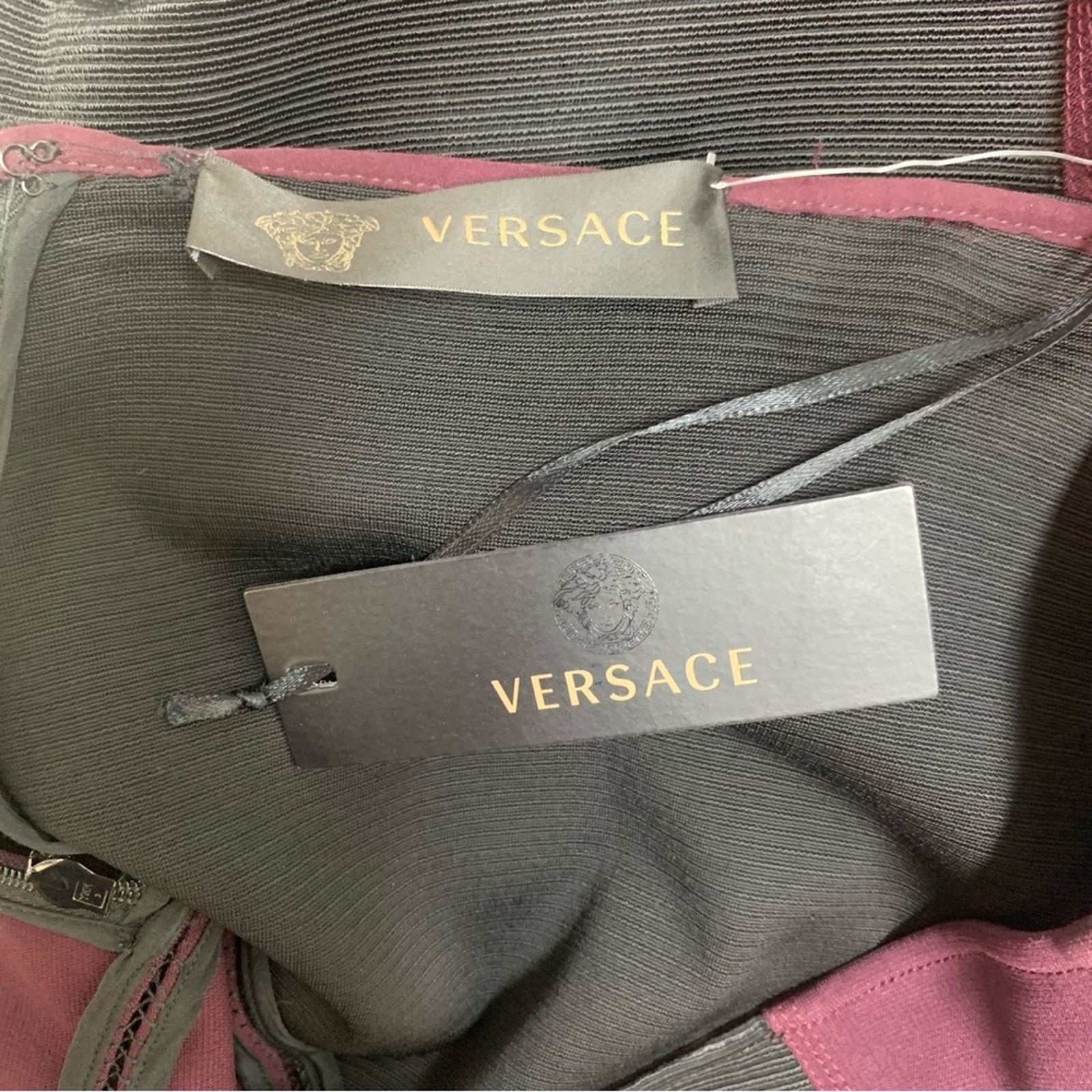 Versace Vintage Versace Panelled Satin Midi Skirt size 40 Size 27" / US 4 / IT 40 - 6 Thumbnail