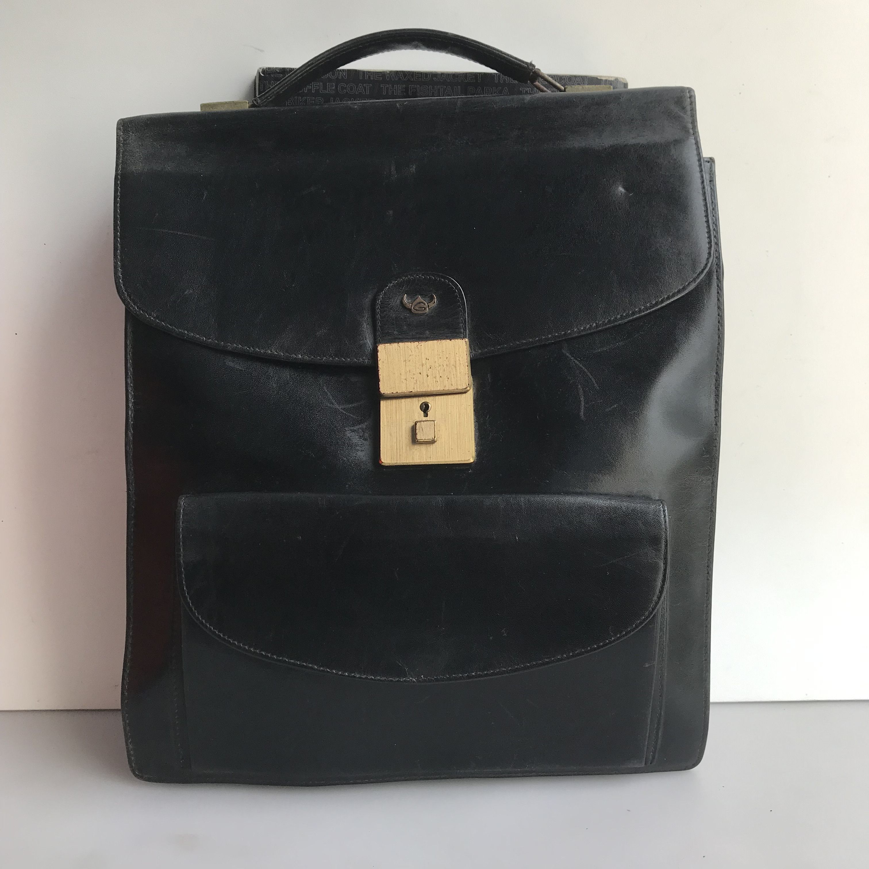 Vintage Vintage golden head germany black Satchel Bag Soulder Bag Size ONE SIZE - 1 Thumbnail