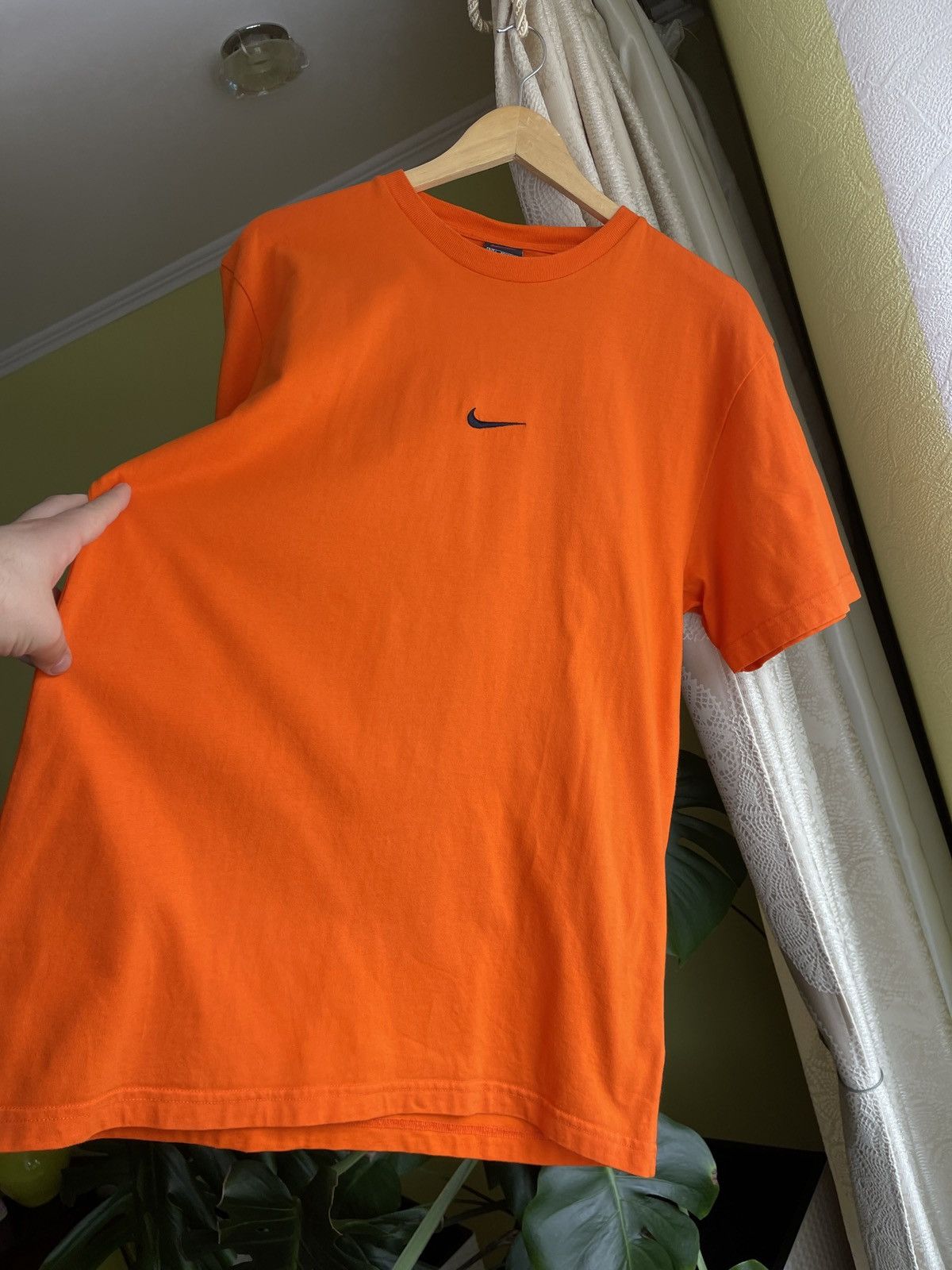 Nike × Vintage Vintage 90s Nike Center Swoosh Tee T-Shirt Size US L / EU 52-54 / 3 - 3 Thumbnail