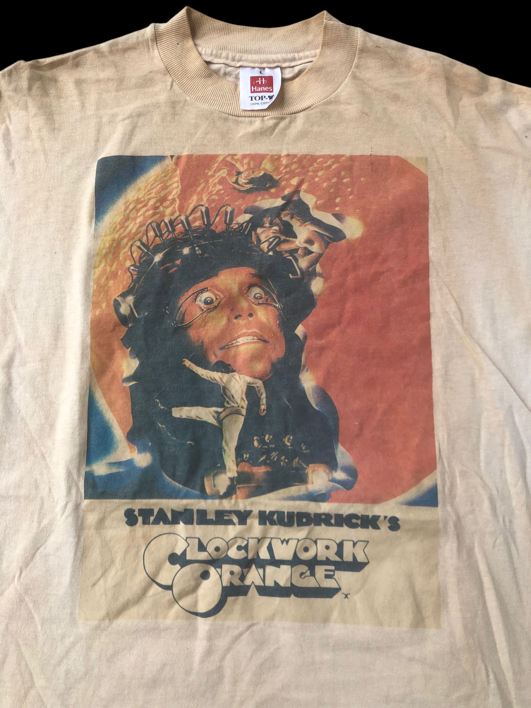 Vintage Vtg 90s CLOCKWORK ORANGE STANLEY KUBRICKS Movie T-Shirt Size US M / EU 48-50 / 2 - 3 Thumbnail