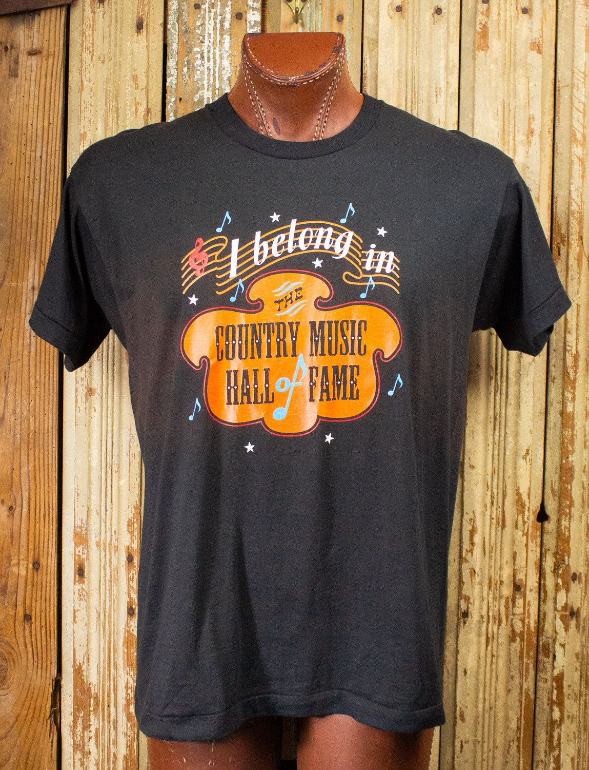 Vintage I Belong In The Country Music Hall of Fame Graphic Tee 80s Size US XL / EU 56 / 4 - 1 Thumbnail