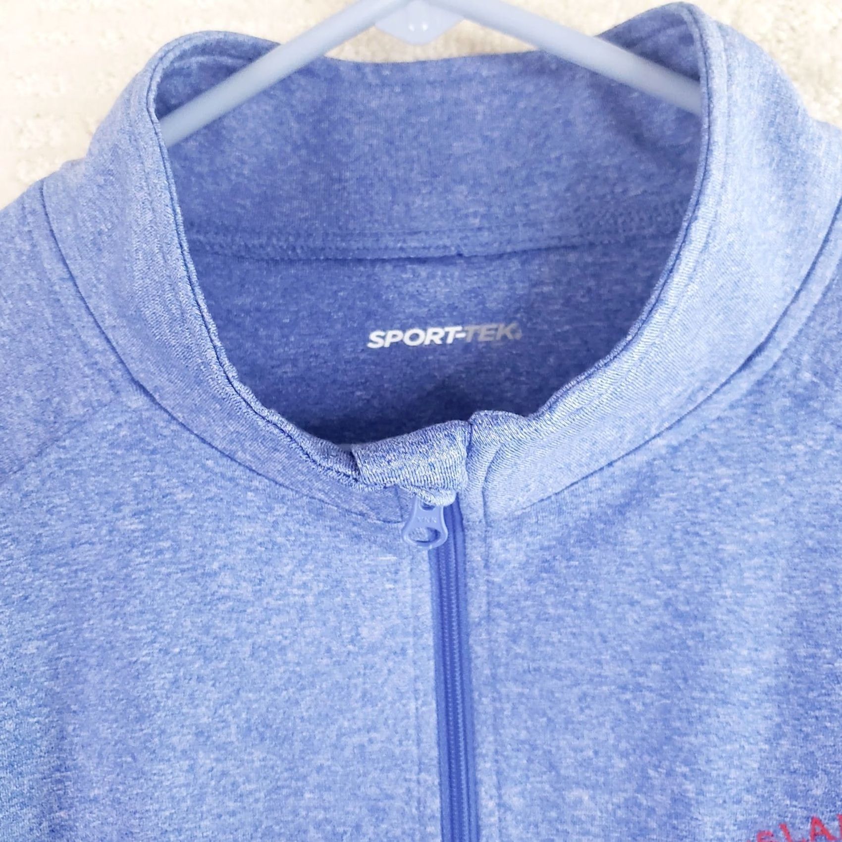 Vintage Sport-Tek Women's XL Jacket Dataw Yacht Club 1/4 Zip Heathered Blue Thumbhole Activewear Shirt Womens Regular Fit Level: Adult Size L / US 10 / IT 46 - 7 Thumbnail