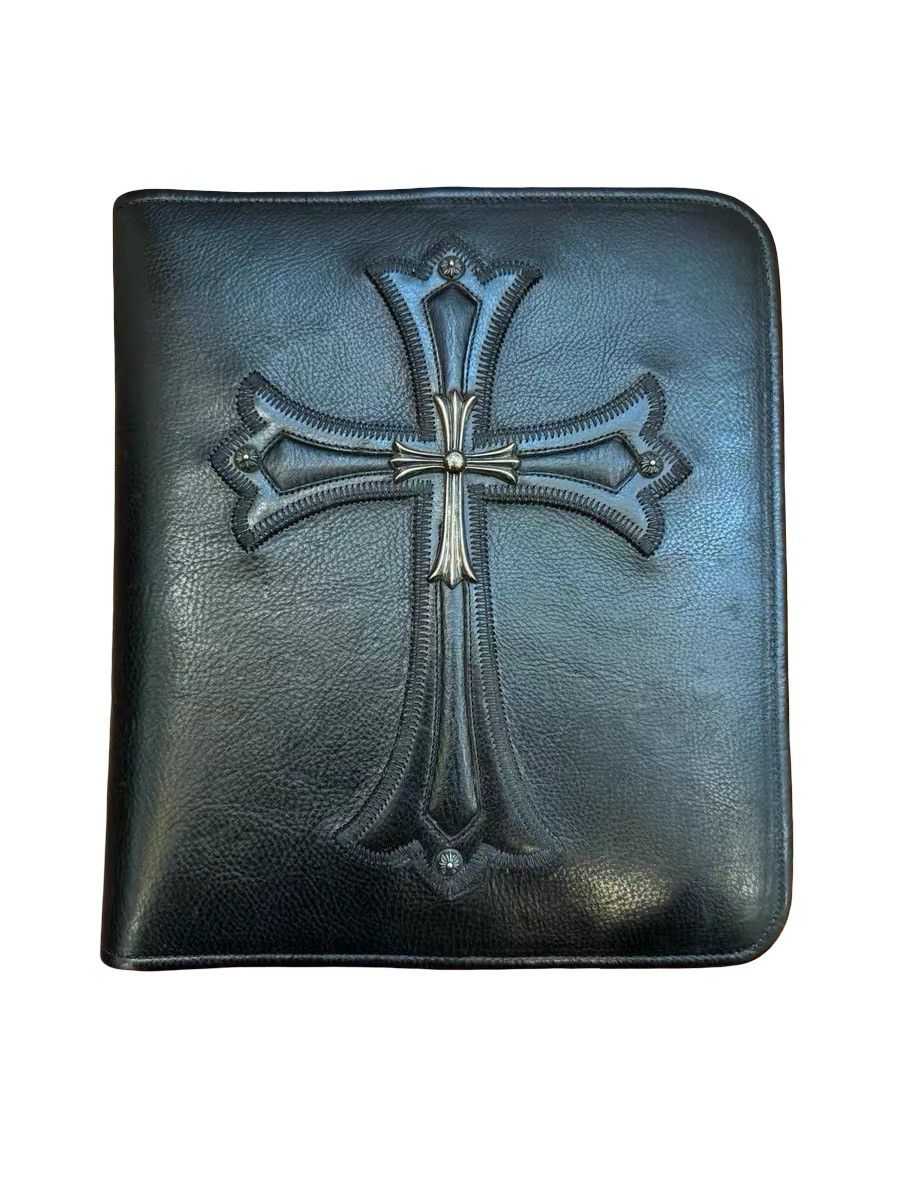 Chrome Hearts Huge leather and silver cross photo book album Size ONE SIZE - 1 Thumbnail