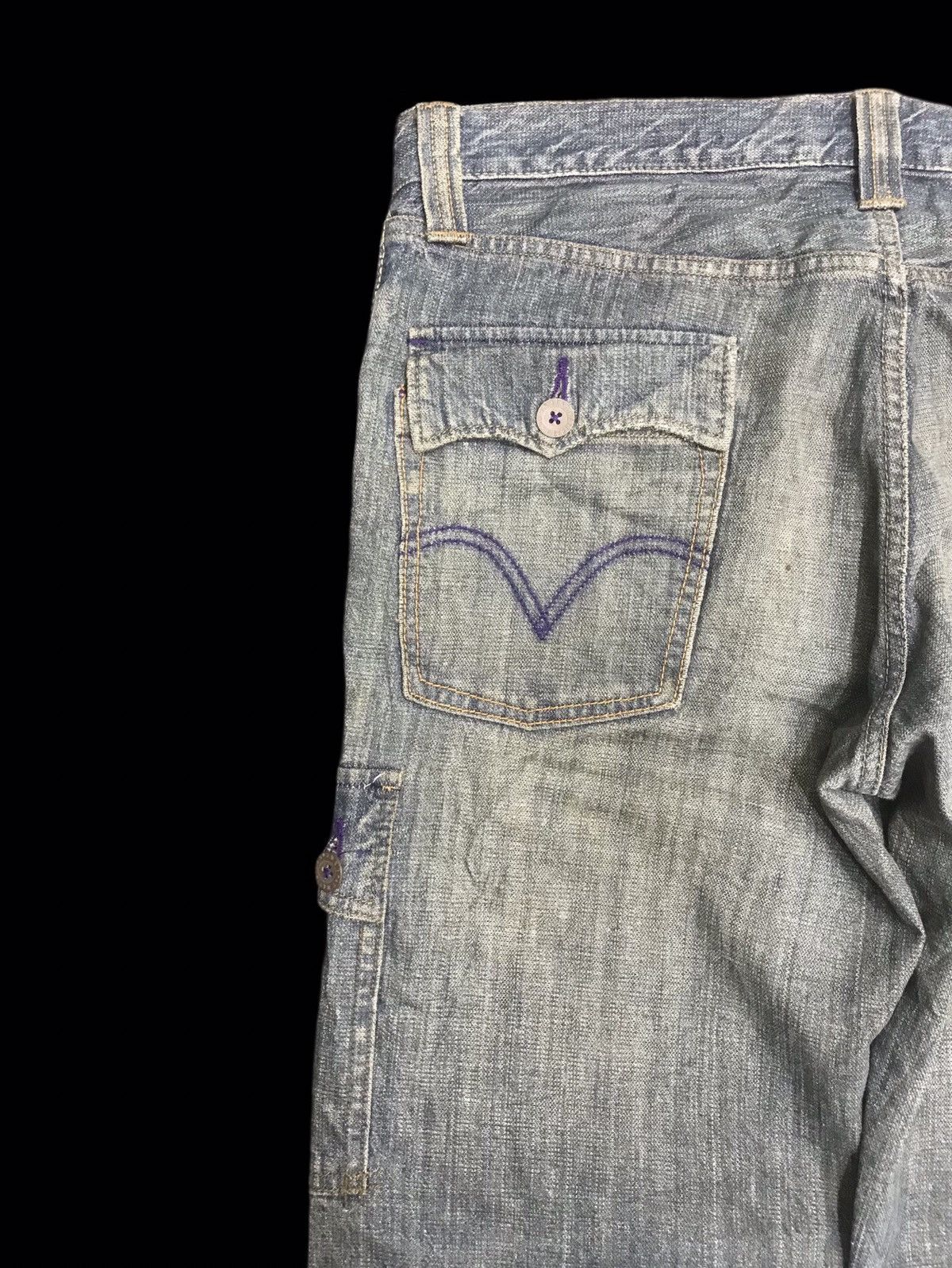Levi's 💥ARCHIVAL💥Rare Levis 708 Distressed Dirty Cargo Denim F121 Size US 36 / EU 52 - 12 Thumbnail