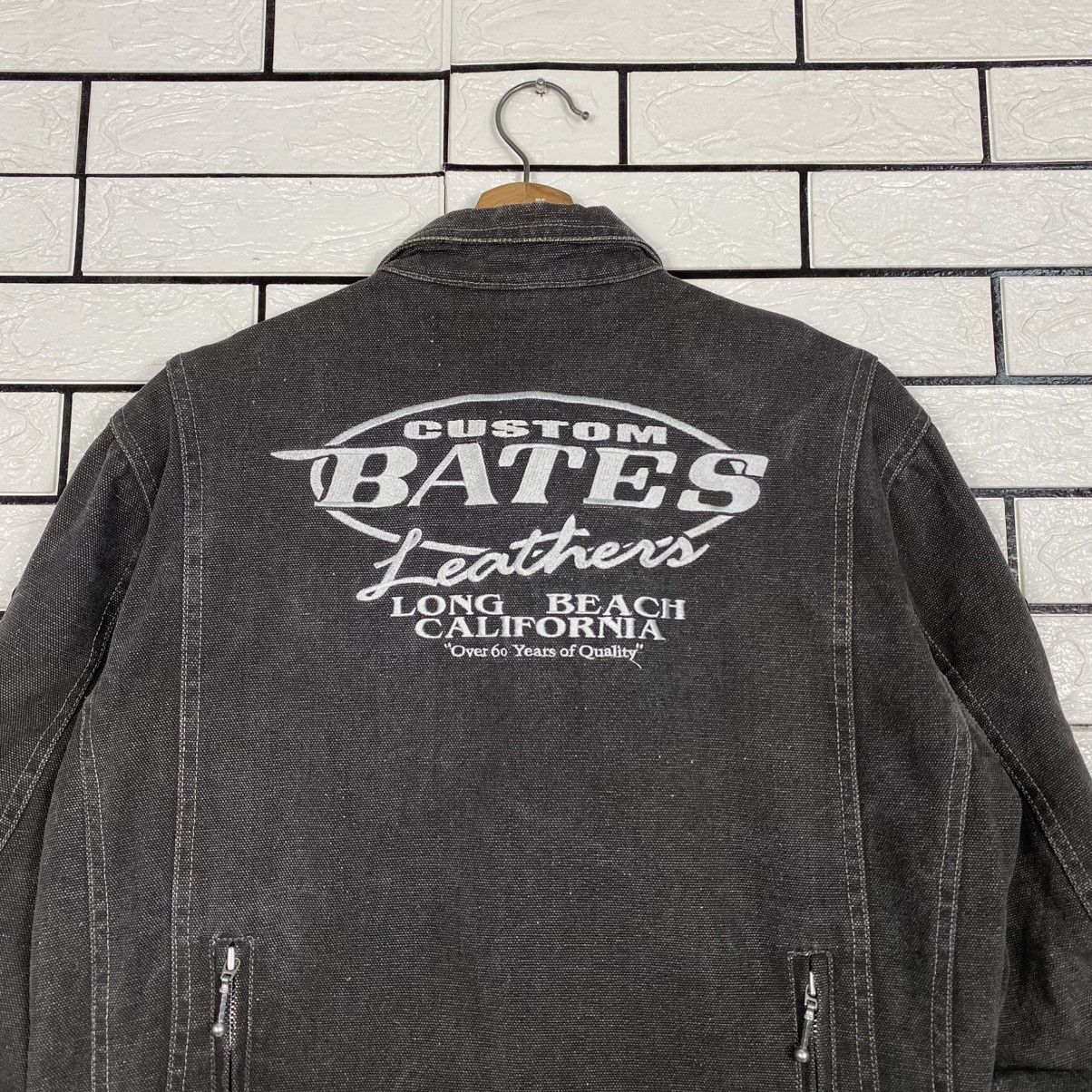 Japanese Brand 🔥VINTAGE BIKER JACKET CUSTOM BATES LEATHERS BIG LOGO Size US L / EU 52-54 / 3 - 12 Thumbnail