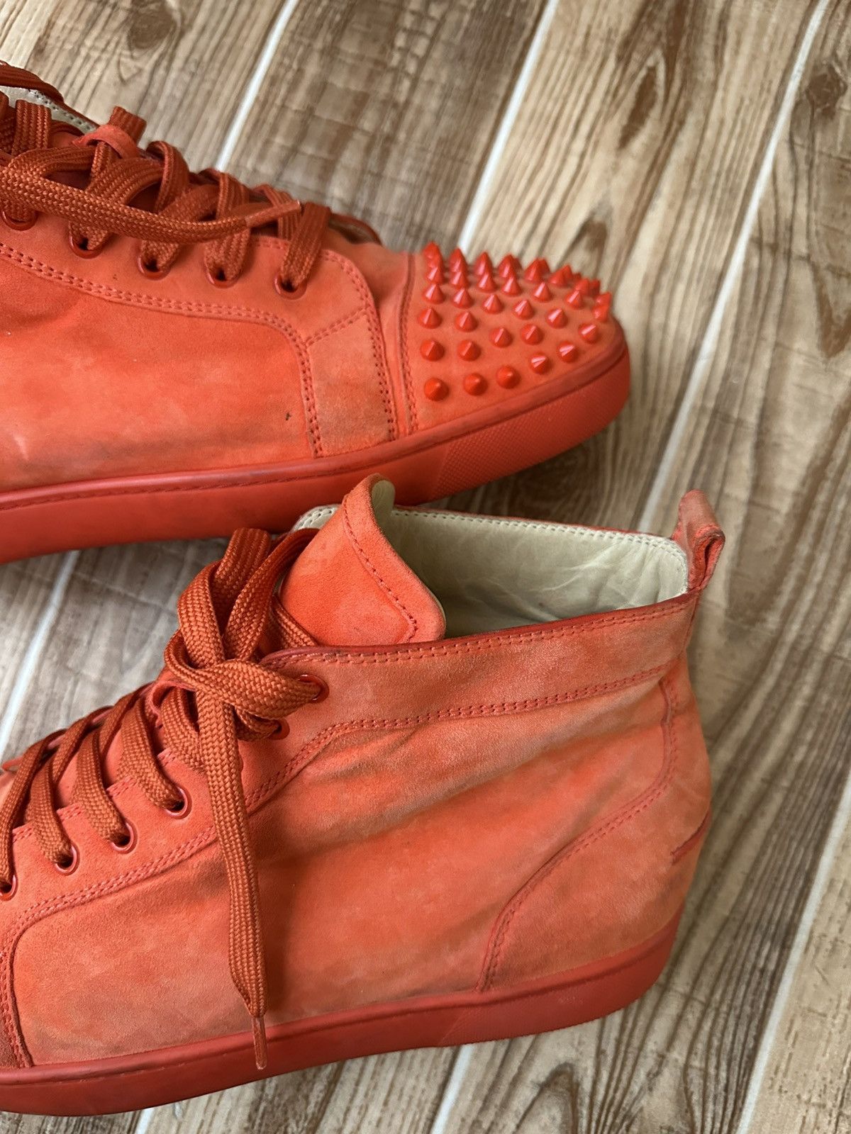 Christian Louboutin Christian Louboutin Louis Spikes Red Bottoms Sneakers Size US 11 / EU 44 - 10 Thumbnail