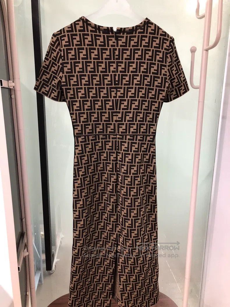 Fendi Fendi All-Print Dress Size XS / US 0-2 / IT 36-38 - 2 Thumbnail