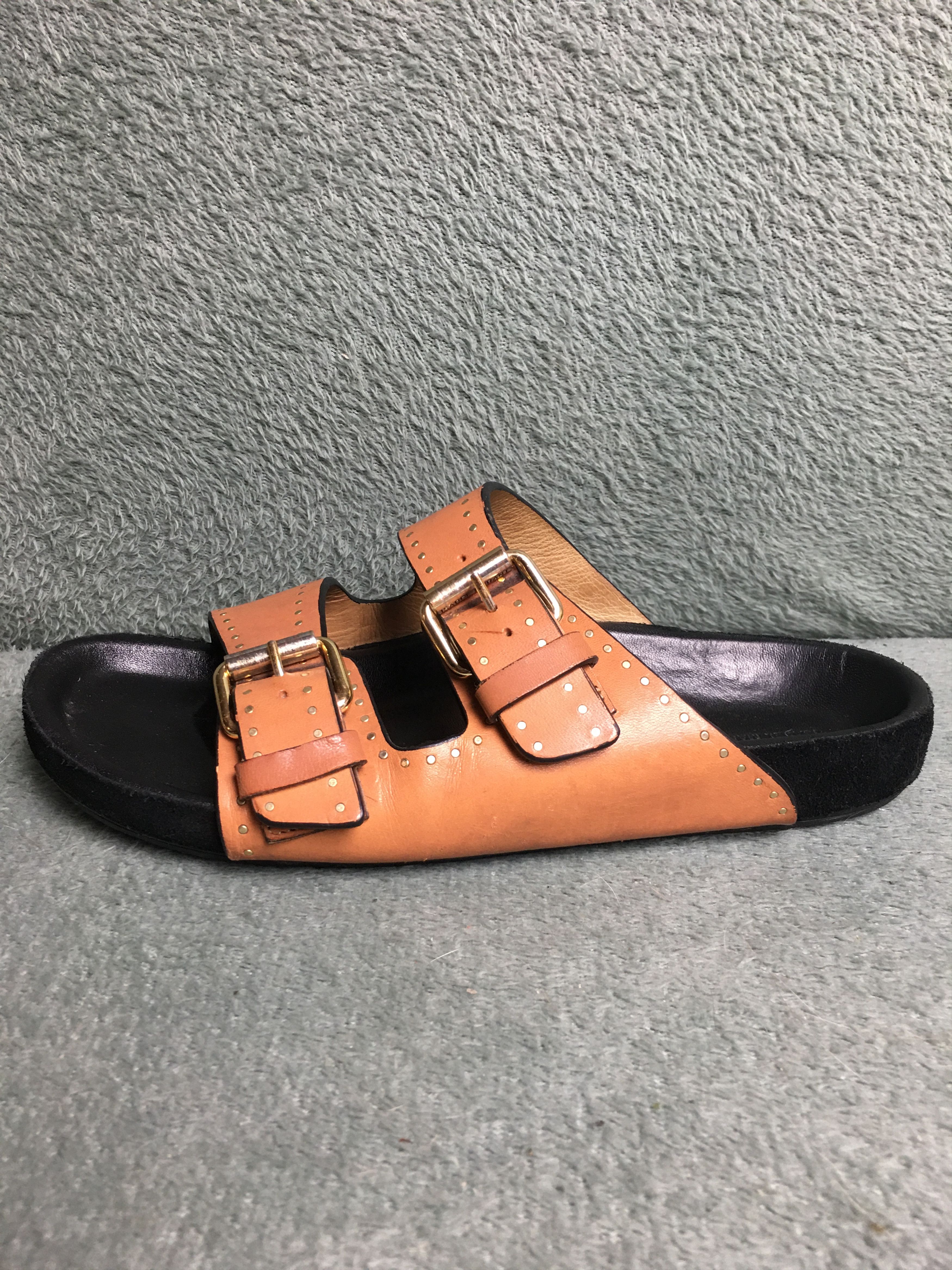 Isabel Marant Isabel Marant LENNYO Open-toed Leather Sandals Size US 8.5 / IT 38.5 - 6 Thumbnail