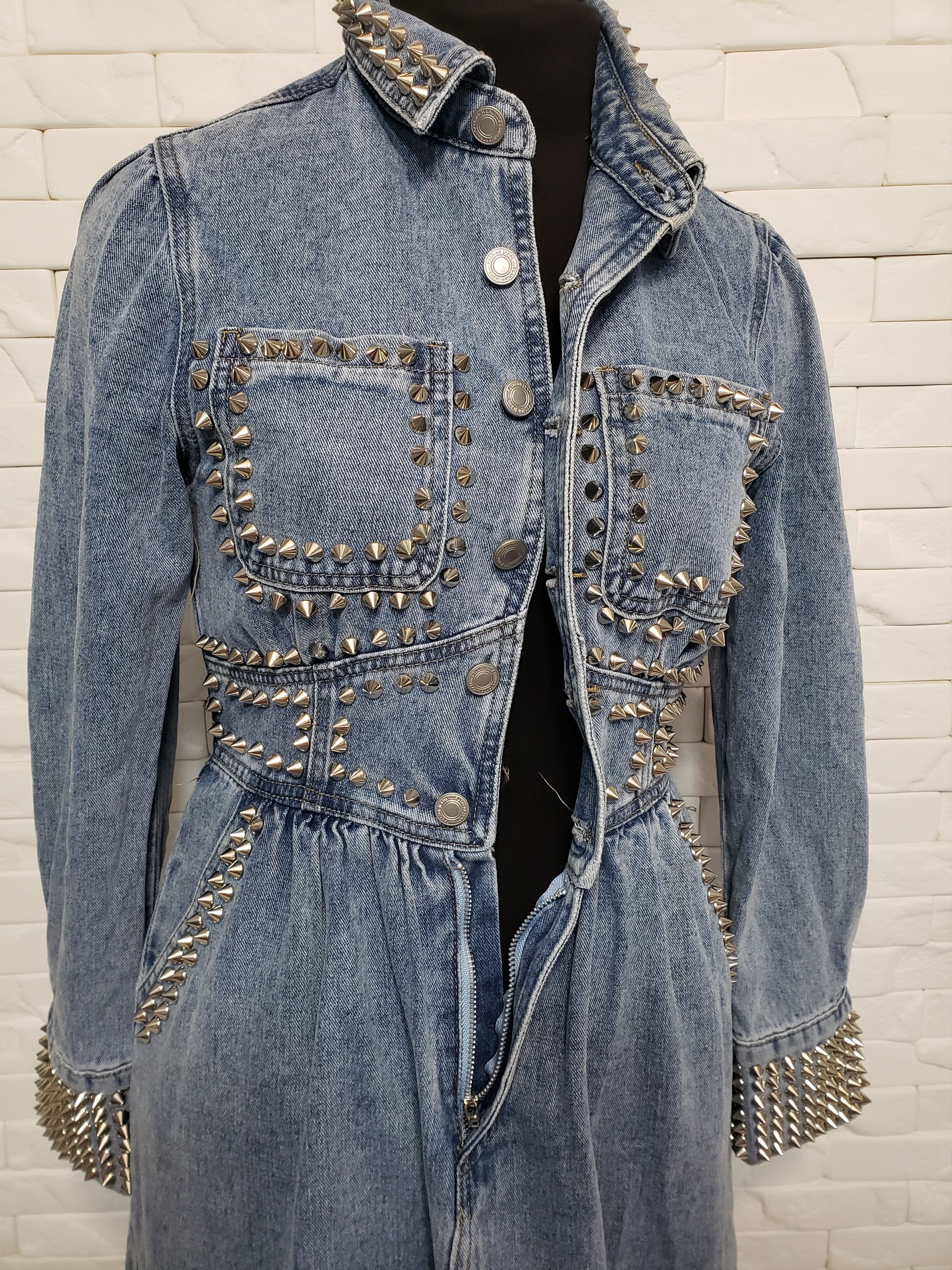 Denim & Co. Women's blue jumpsuit made of wonderful denim. Size 32" / US 10 / IT 46 - 4 Thumbnail