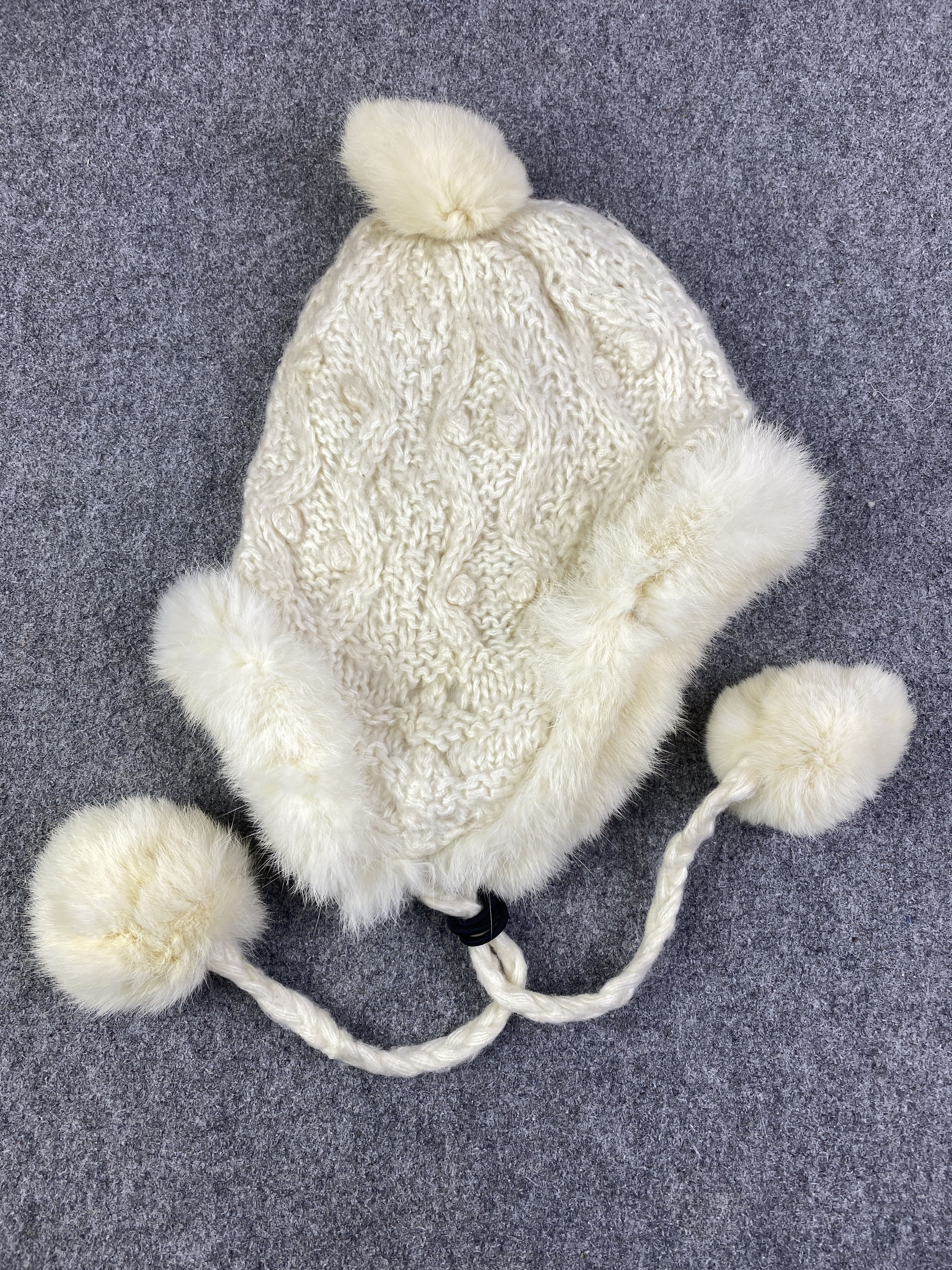 Japanese Brand Vintage Japanese Knitted Sherling Beanie / Winter Hat BA0189 Size ONE SIZE - 5 Thumbnail