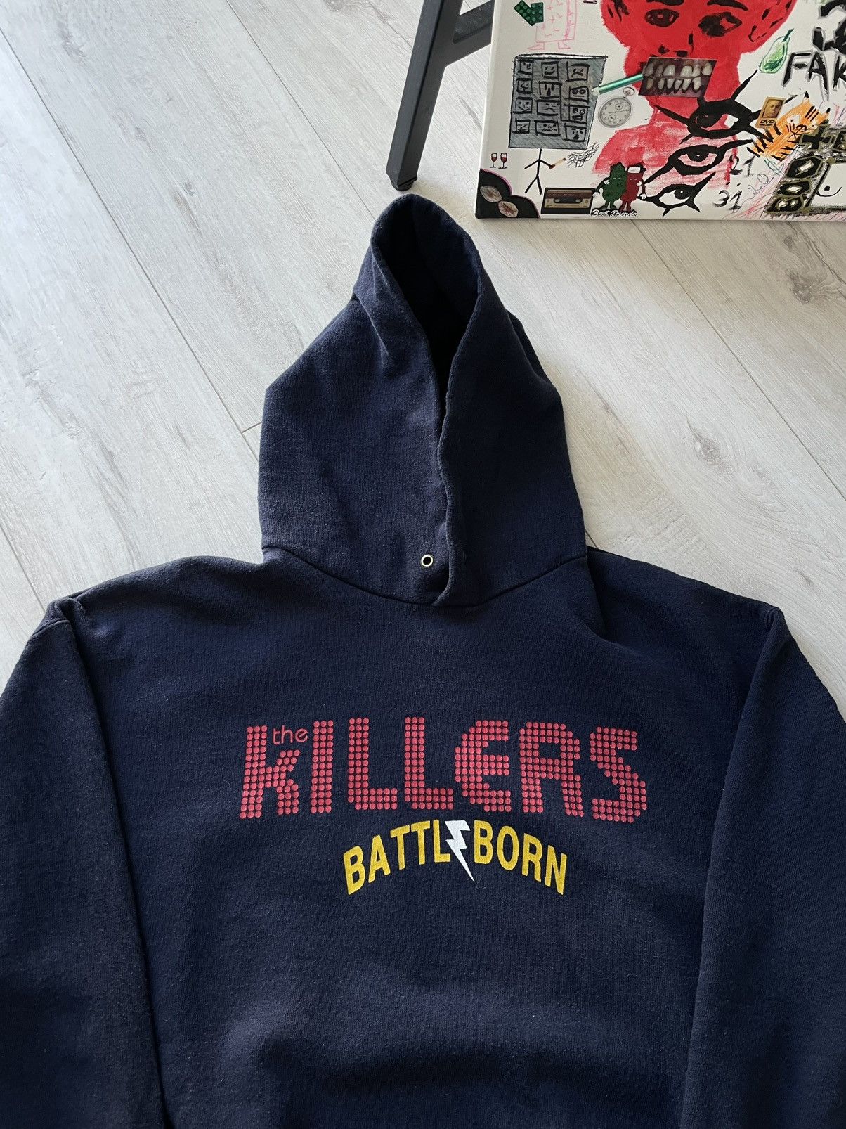 Band Tees Vintage The Killers 2012 Battl Born Tour Band Rock Hoodie Size US L / EU 52-54 / 3 - 5 Thumbnail