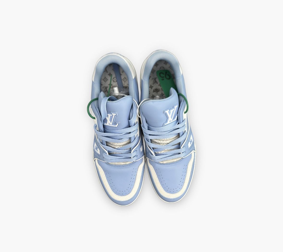 Louis Vuitton Louis Vuitton Trainer Leather Low-Top Sneakers Blue Men’s Size US 8.5 / EU 41-42 - 7 Thumbnail