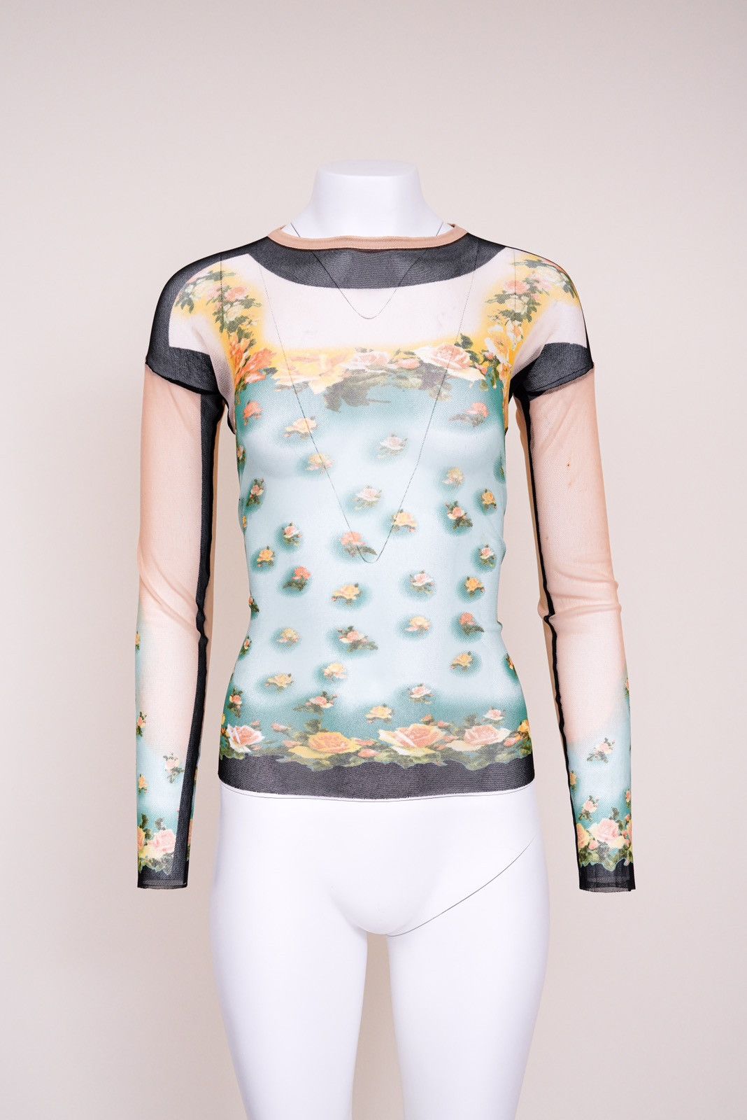 Jean Paul Gaultier Jean Paul Gaultier Soleil Supreme Flower Floral Sheer Top Size S / US 4 / IT 40 - 2 Thumbnail