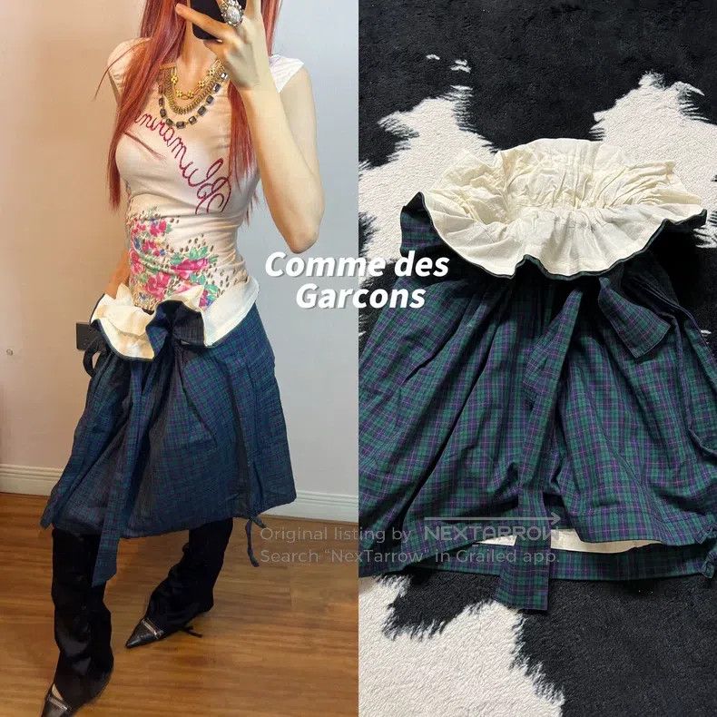 Comme des Garcons Comme Des Garcons size F Bud Checkered Skirt Size 23" - 1 Thumbnail