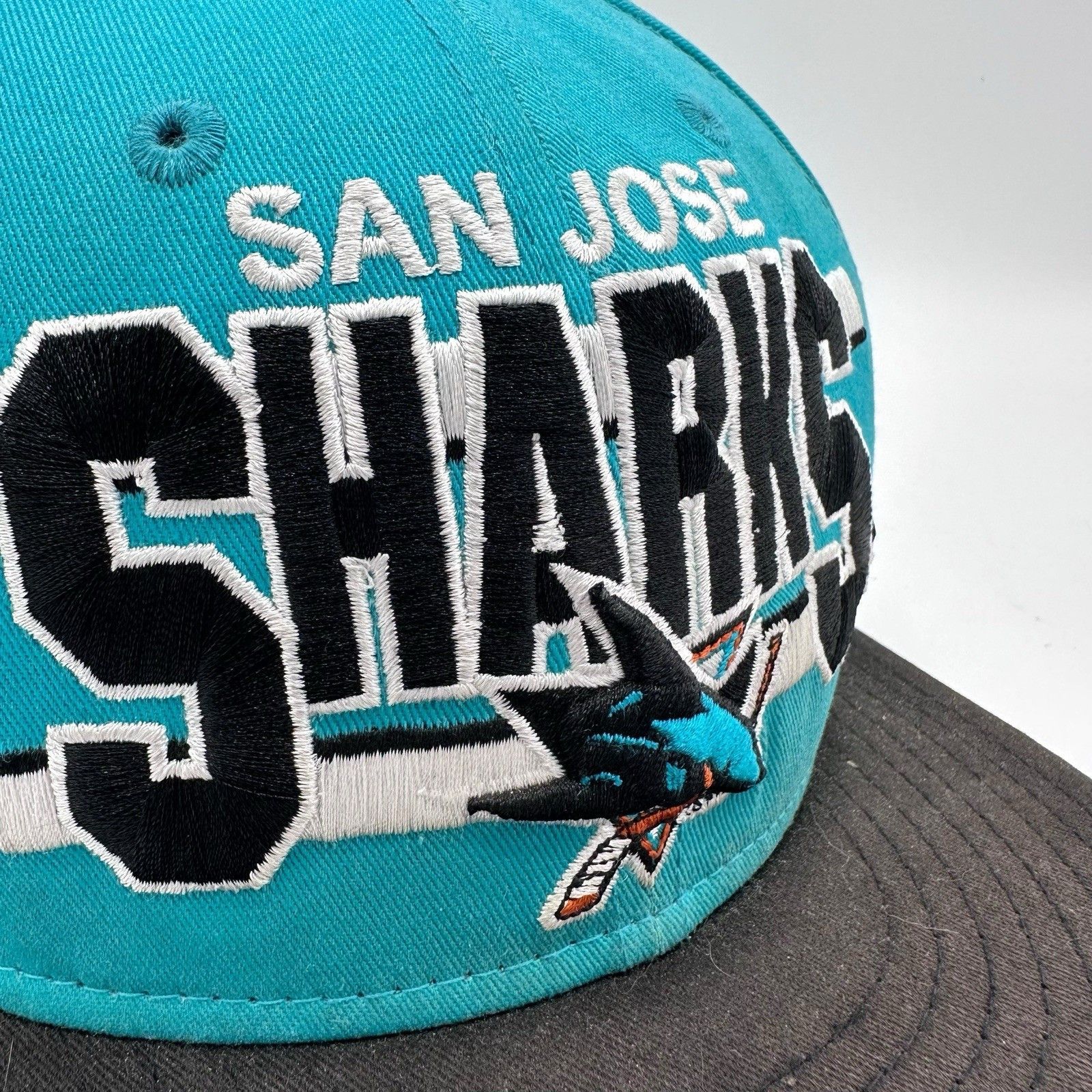 New Era San Jose Sharks New Era NHLSpellout Snapback Hat Adjustable Size ONE SIZE - 3 Thumbnail