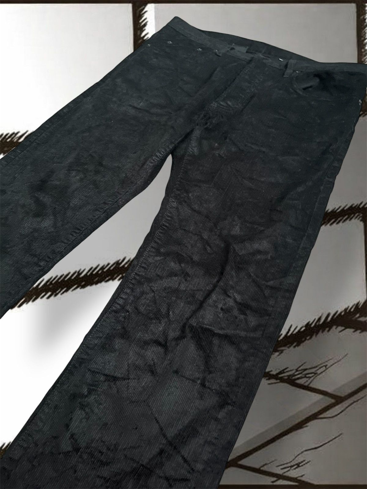 Dior Dior Homme AW07 waxed corduroy jeans Size US 33 - 2 Thumbnail
