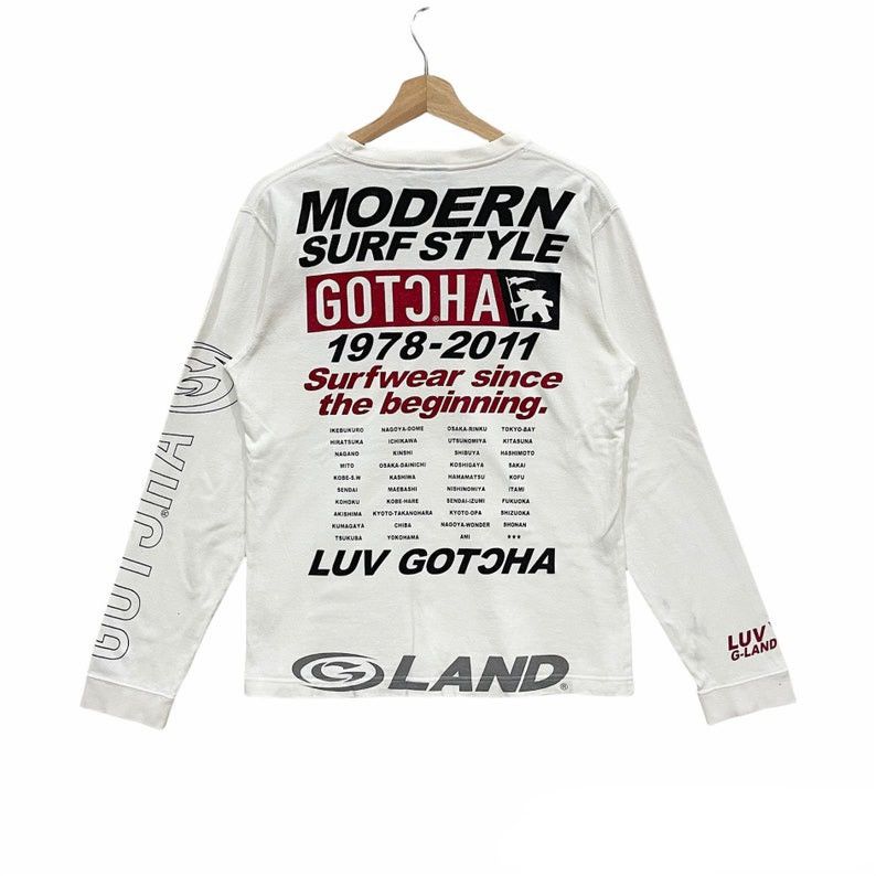 Gotcha × Vintage Vintage Gotcha Surf Style Spell Out Sweatshirt Size US M / EU 48-50 / 2 - 1 Thumbnail