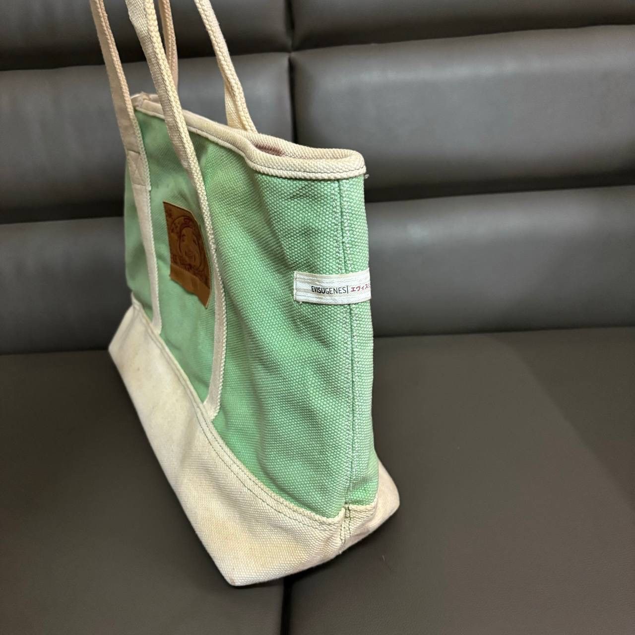 Evisu Vintage Evisu Canvas Shopping Bag Boston Bag Tote Bag Size ONE SIZE - 7 Thumbnail