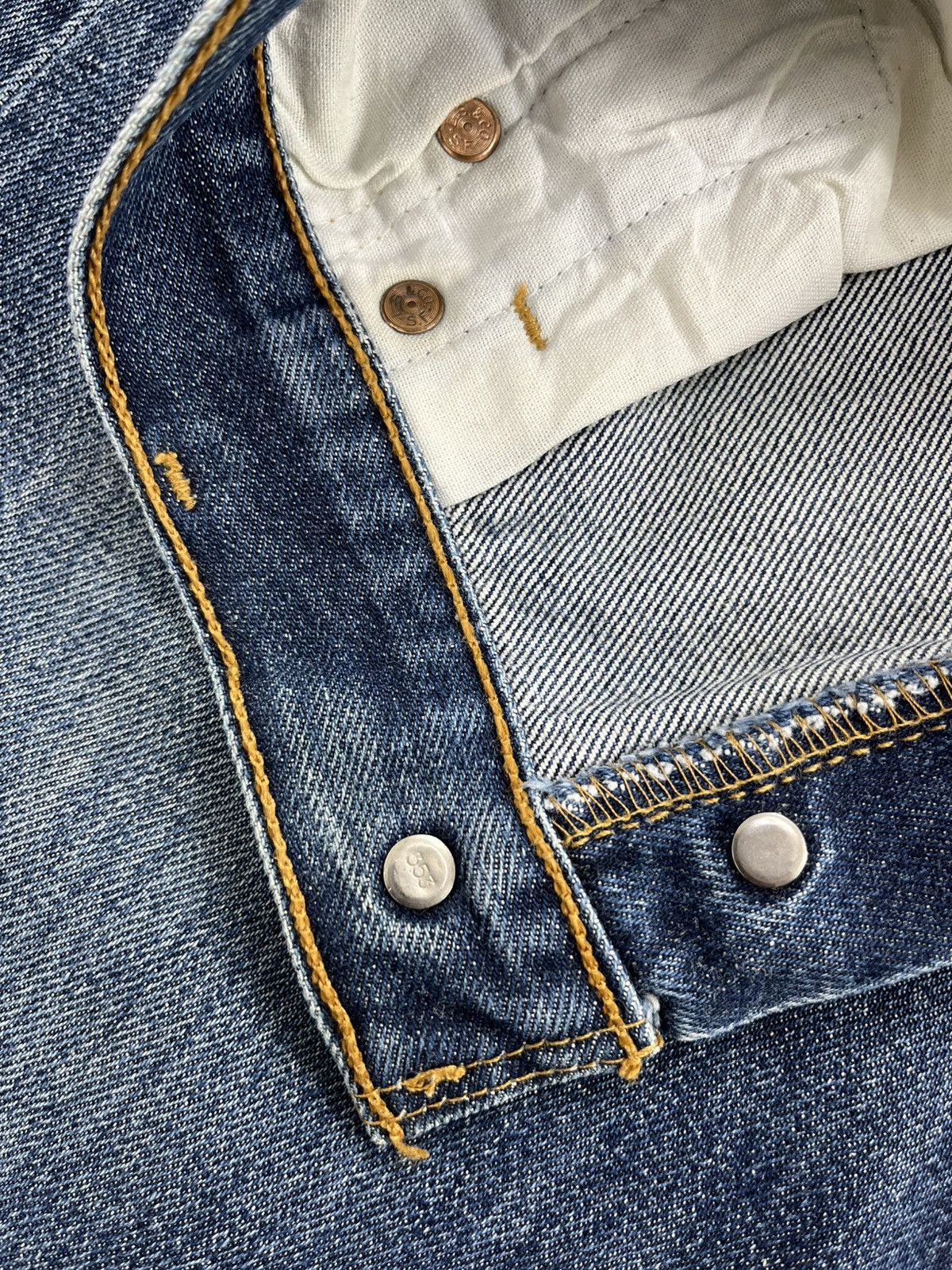 Levi's Vintage Clothing 🇺🇸1990s Vintage Levis 501XX 33x36 Straight Leg Blue Jeans Size US 31 - 7 Thumbnail
