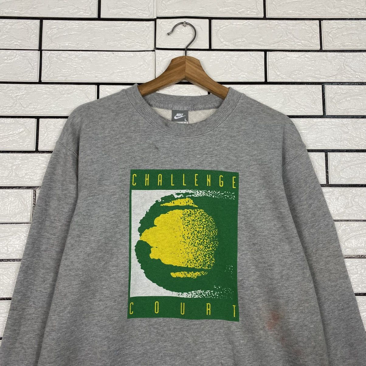 Nike 📌Vintage Sweatshirt Nike Challenge Court Big Logo Size US L / EU 52-54 / 3 - 4 Thumbnail