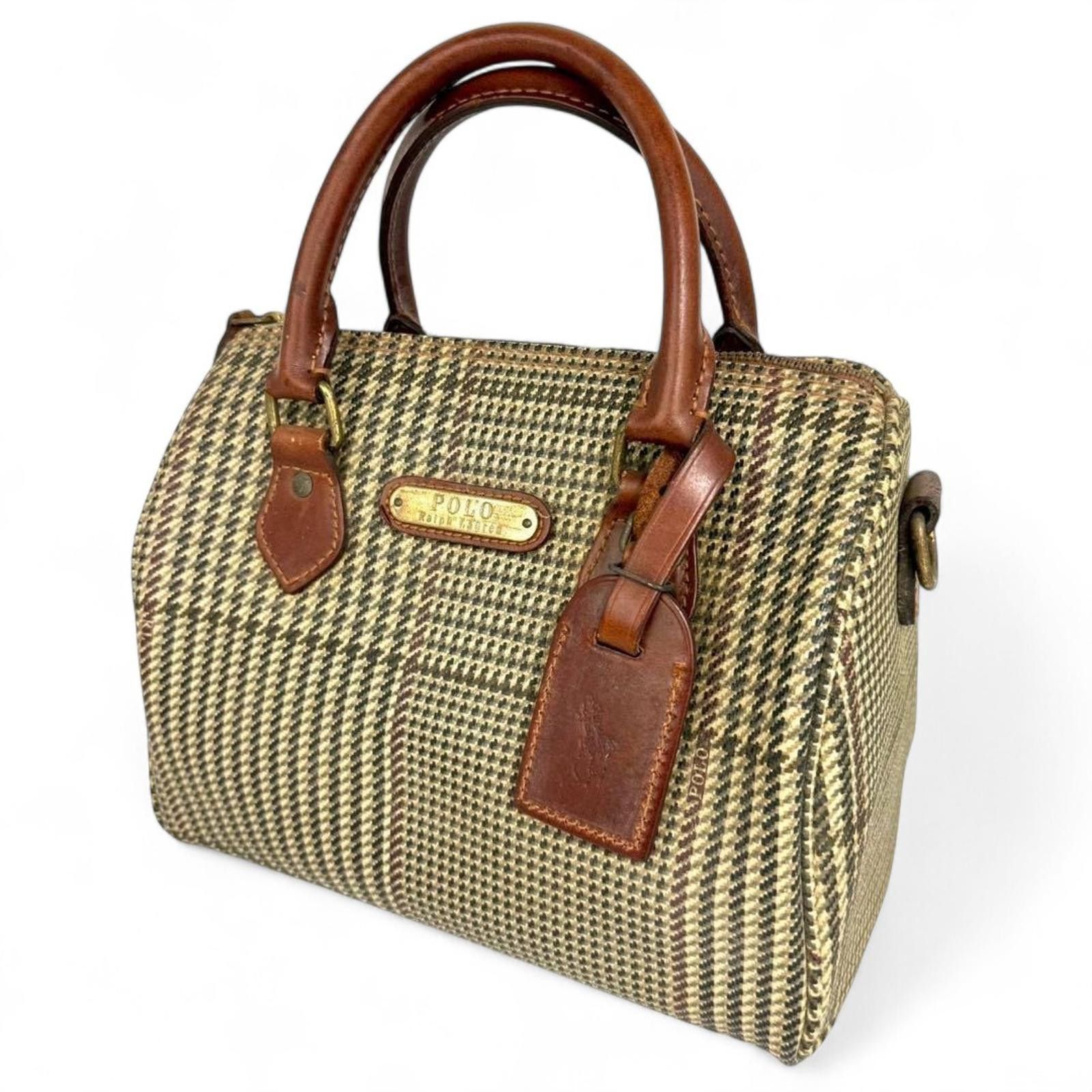 Polo Ralph Lauren Polo Ralph Lauren - Vintage Houndstooth Pattern Handbag Size ONE SIZE - 3 Thumbnail