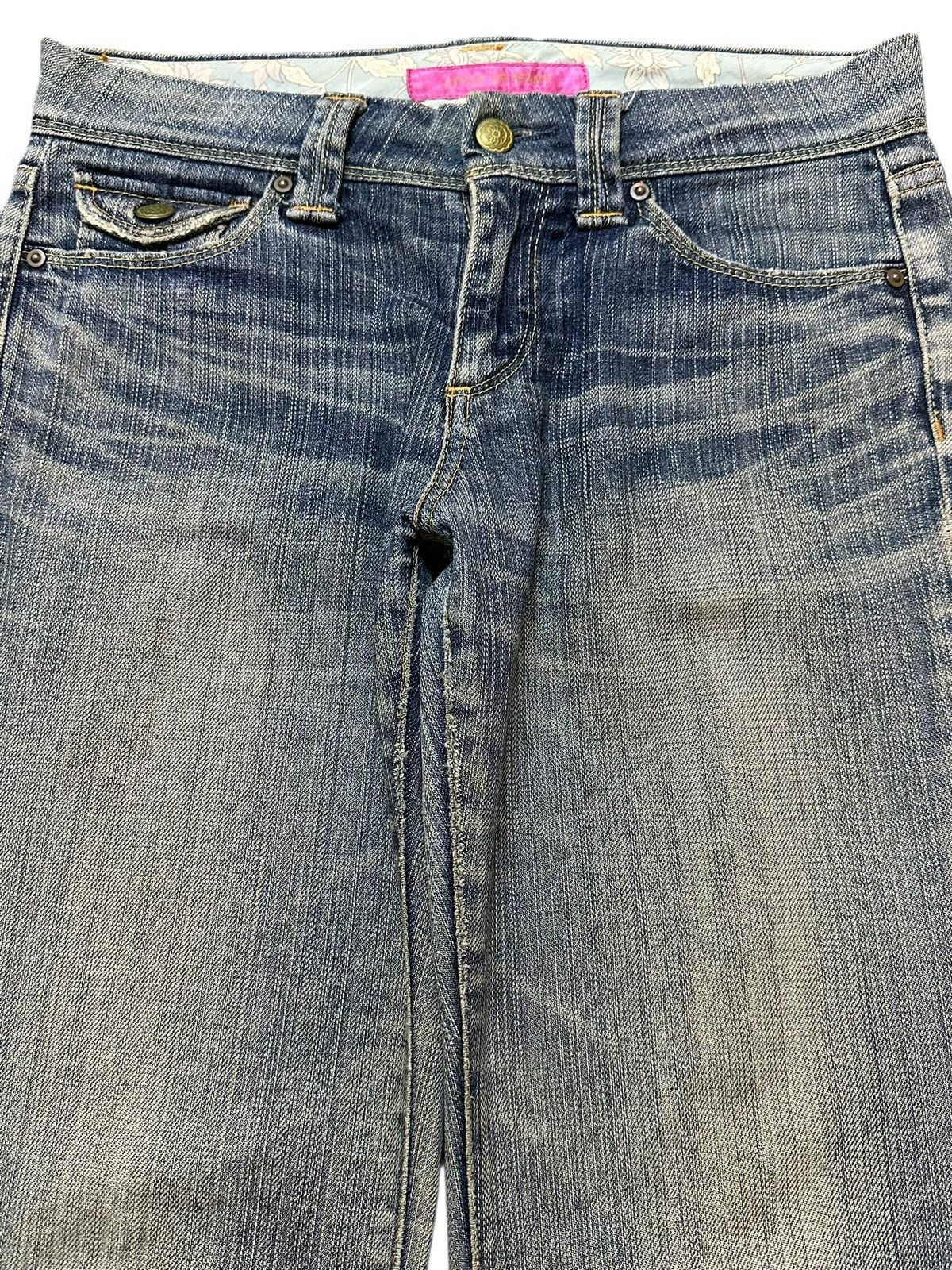 Uniqlo Vintage Japanese Uniqlo Faded Wash Distress Wide Leg Jeans Size US 30 / EU 46 - 3 Thumbnail