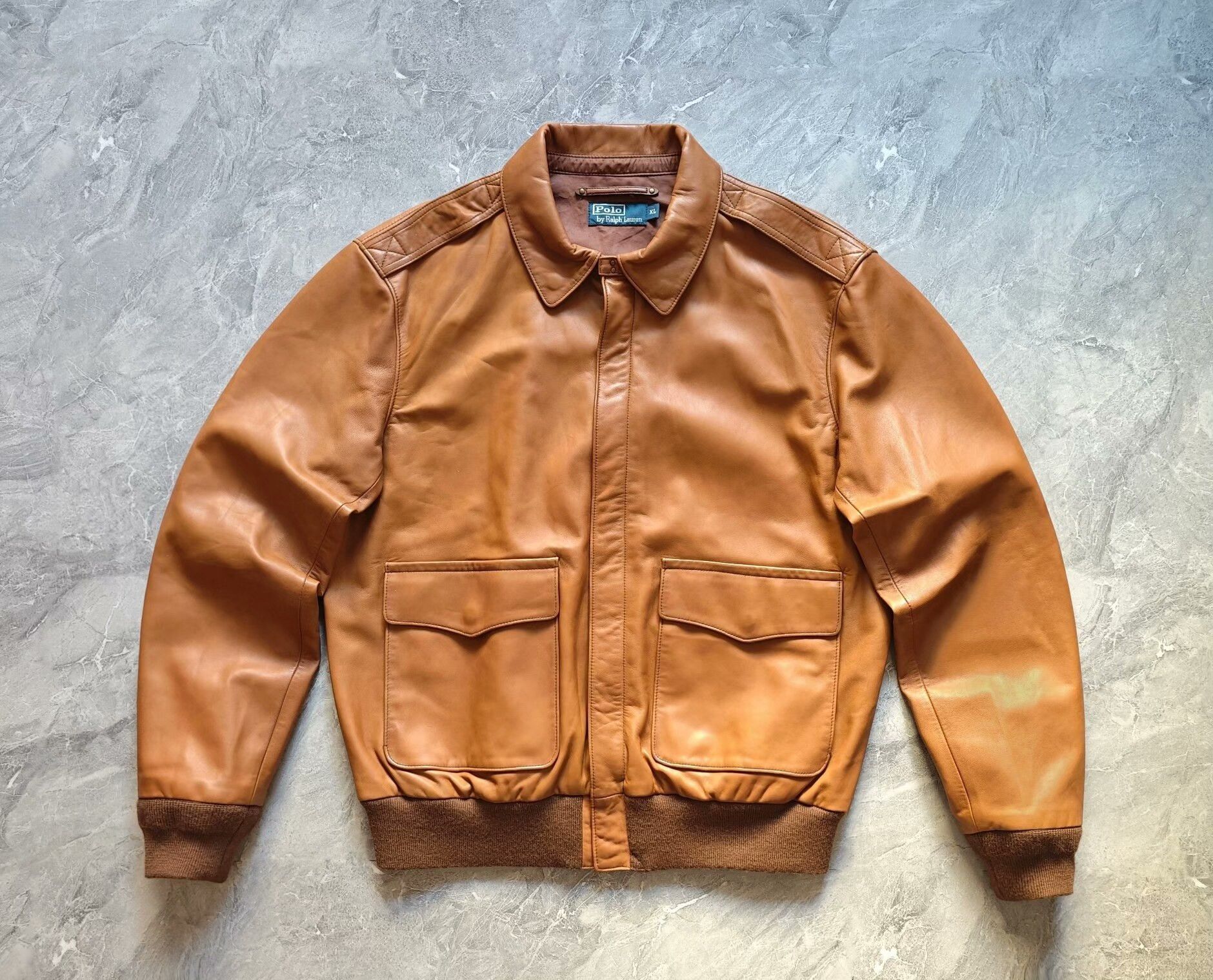 Polo Ralph Lauren polo ralph lauren lambskin a-2 jacket Size US XL / EU 56 / 4 - 1 Thumbnail