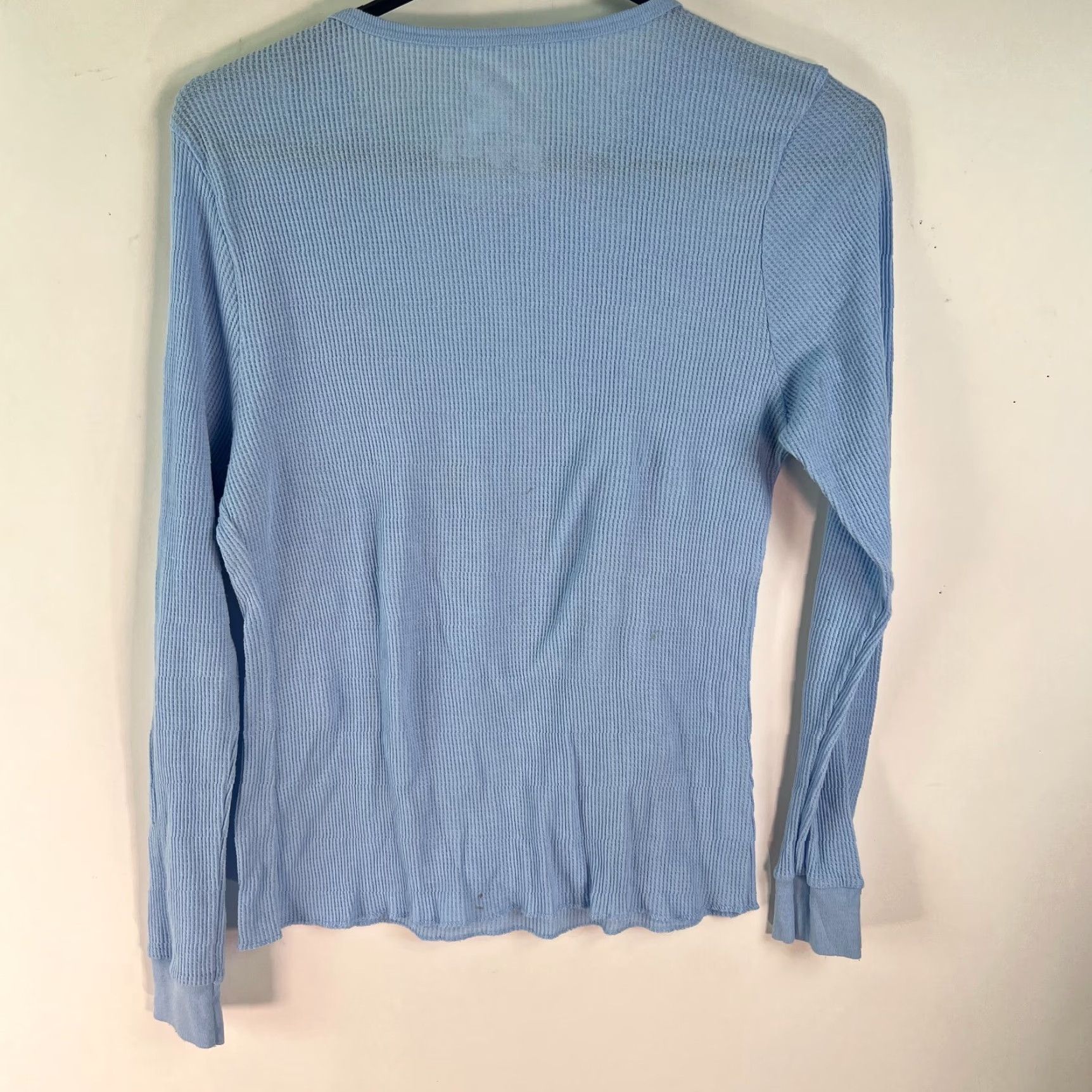 Fruit Of The Loom Fruit Of The Loom Mens T-Shirt Long Sleeve Thermal Pullover Blue Sz L Crew Neck Size US L / EU 52-54 / 3 - 2 Thumbnail