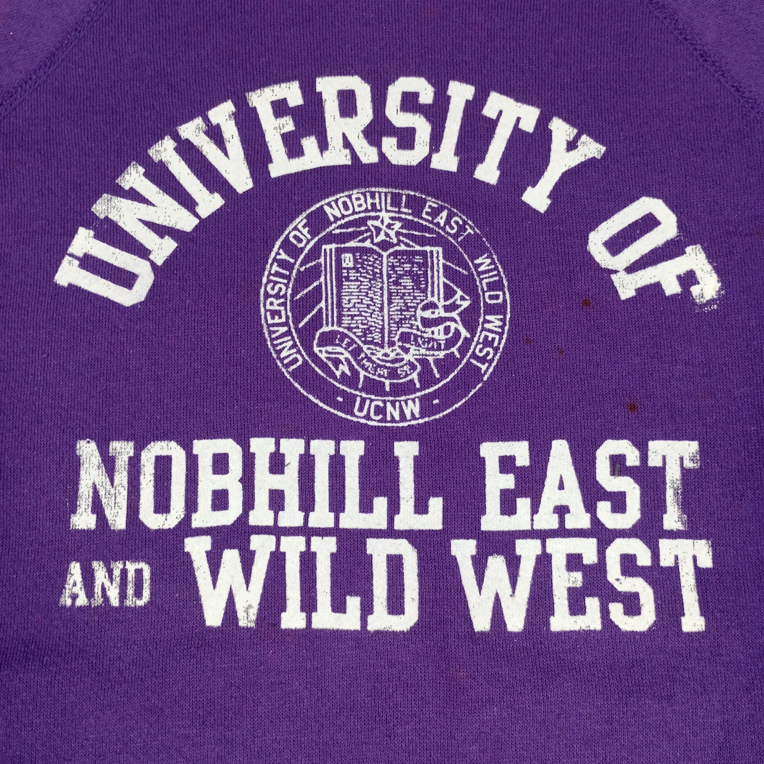 Tultex × Vintage University Of Nobhill East And Wild West Tultex Sweatshirt Size US S / EU 44-46 / 1 - 2 Thumbnail