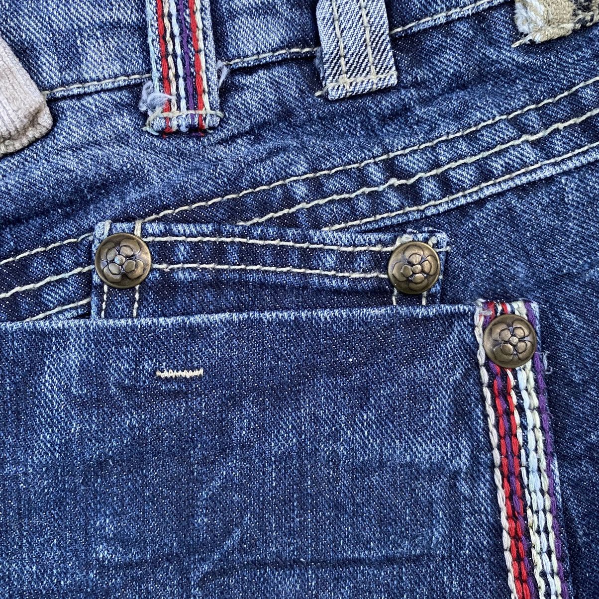 Hysteric Glamour × Japanese Brand SORRIDERE FLASH DESIGN DOUBLE WAIST DENIM JEANS Size US 34 / EU 50 - 15 Thumbnail