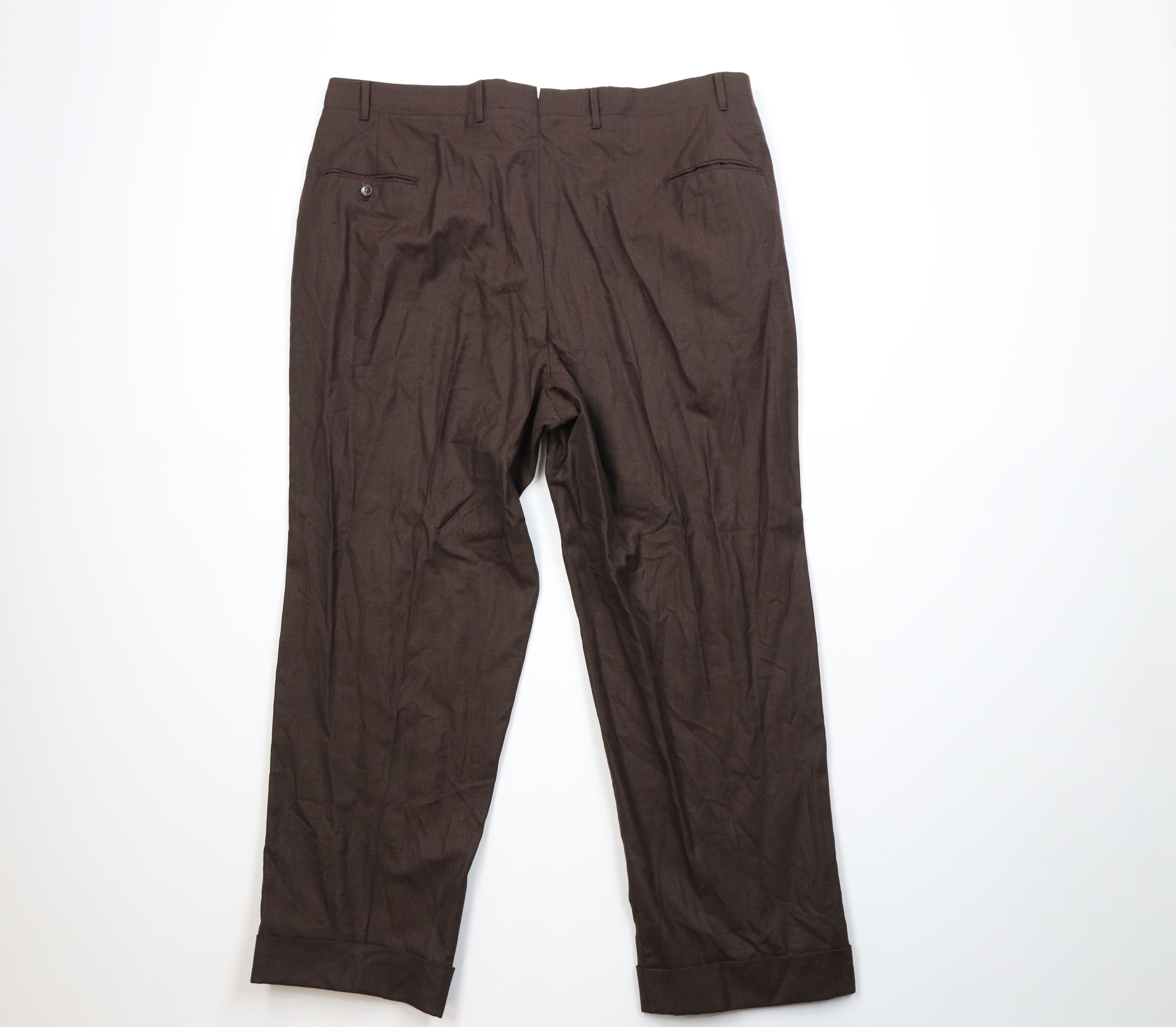Vintage Vintage 60s 70s Streetwear Wide Leg Chino Pants Brown USA Size US 42 / EU 58 - 8 Thumbnail