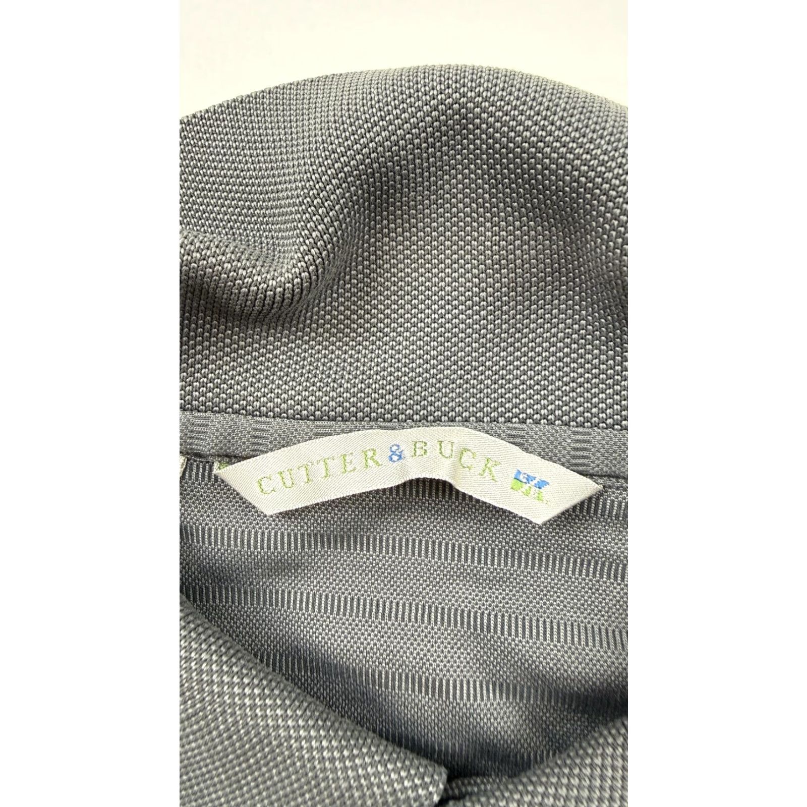 Cutter & Buck Cutter & Buck Polo Shirt Mens L Gray Striped Golf Performance Short Sleeve Shirt Mens Large Gray Striped Polo Size US L / EU 52-54 / 3 - 3 Thumbnail