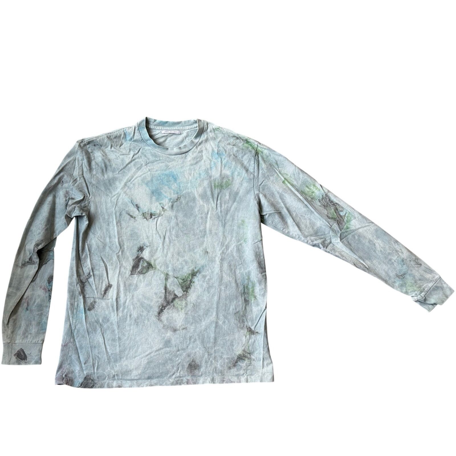 John Elliott John Elliott LS University Tee Marble Dye (L) - Blue/Green Size US L / EU 52-54 / 3 - 1 Thumbnail