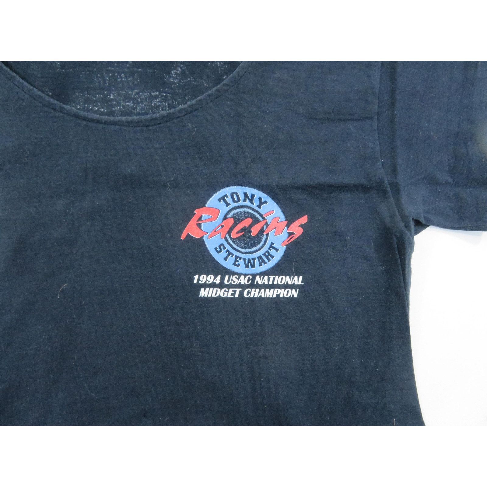 Other 90s Tony Stewart Racing T-Shirt, Modified Scoop Neck Sz M Size M / US 6-8 / IT 42-44 - 4 Thumbnail