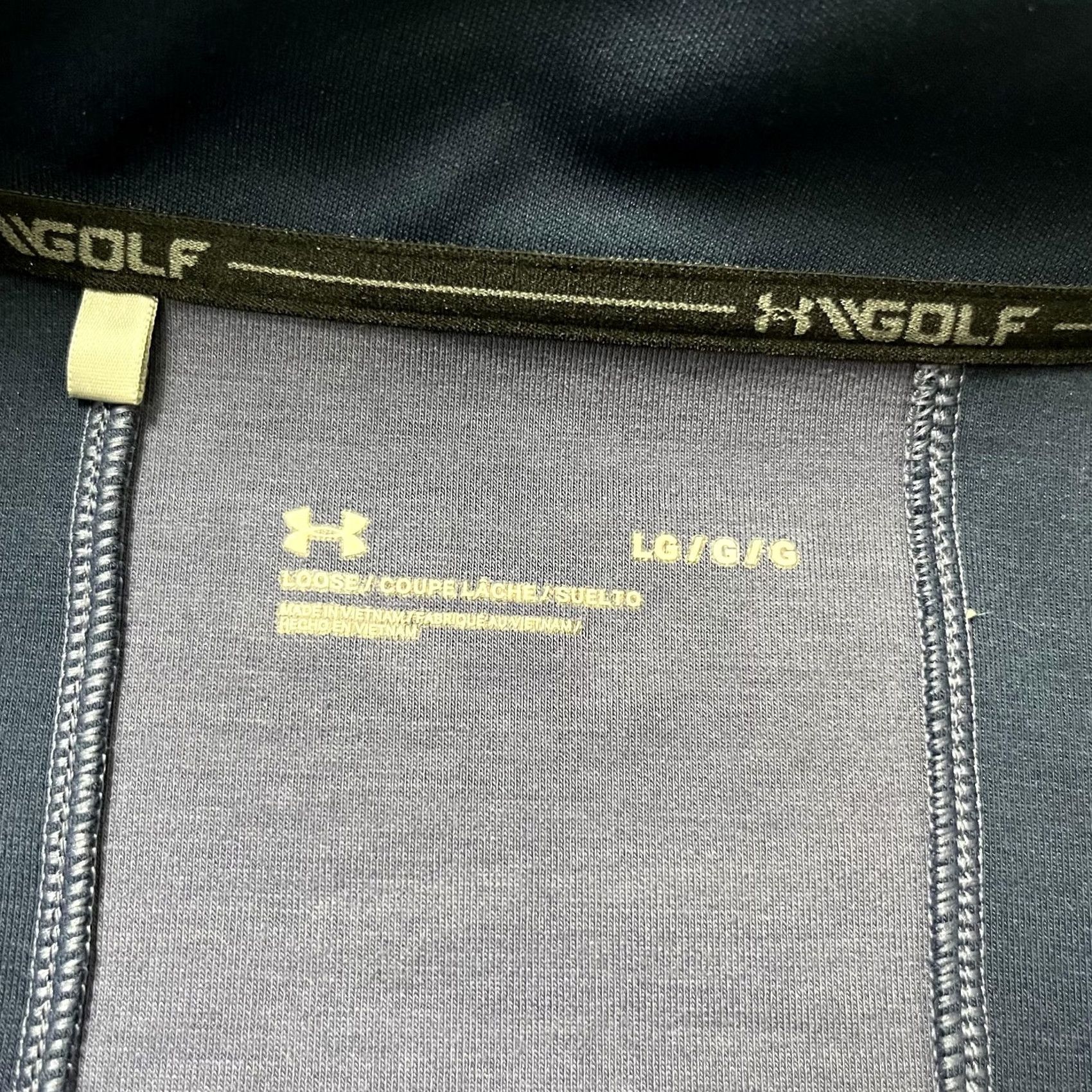 Under Armour Under Armour Pullover Mens Large Gray Colorblock 1/4 Zip Golf Mock Neck Sweatshirt Size US L / EU 52-54 / 3 - 3 Thumbnail