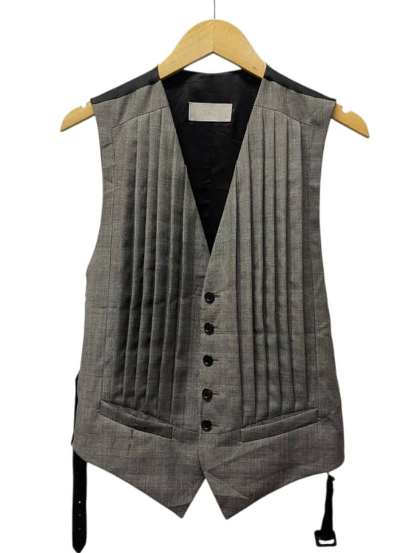 Dior Dior Homme x Hide Slimane Pleated Vest Size 46R - 1 Thumbnail