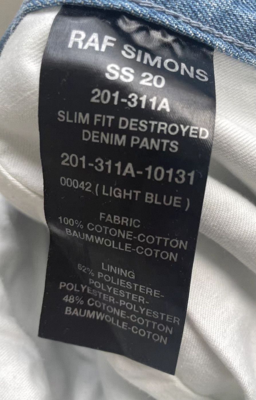 Raf Simons RAF SIMONS 20SS Double Break Jeans 2502-Nextarrow Size US 30 / EU 46 - 7 Thumbnail